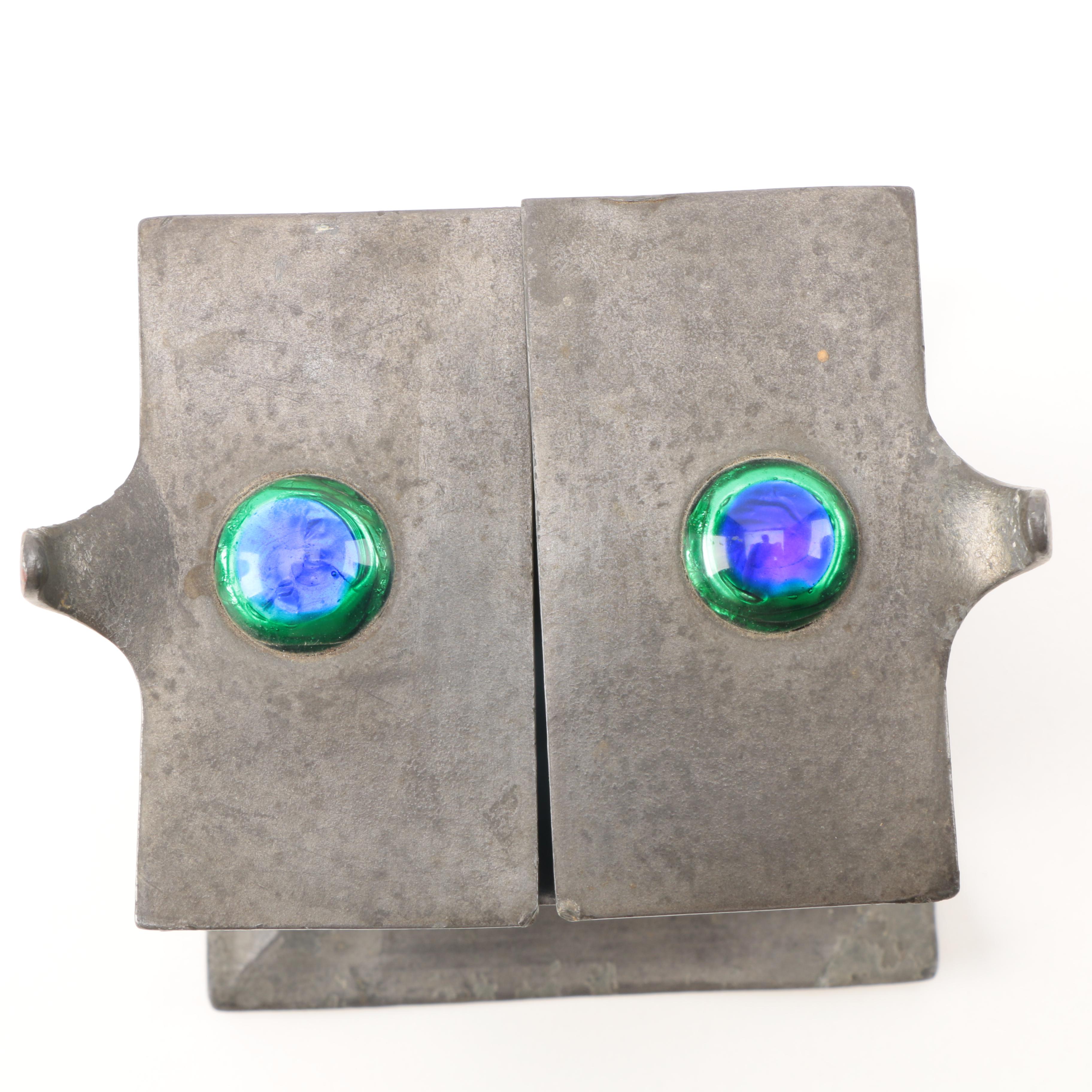 Vintage Art Nouveau OSIRIS/ISIS Decorative Metalwork Box