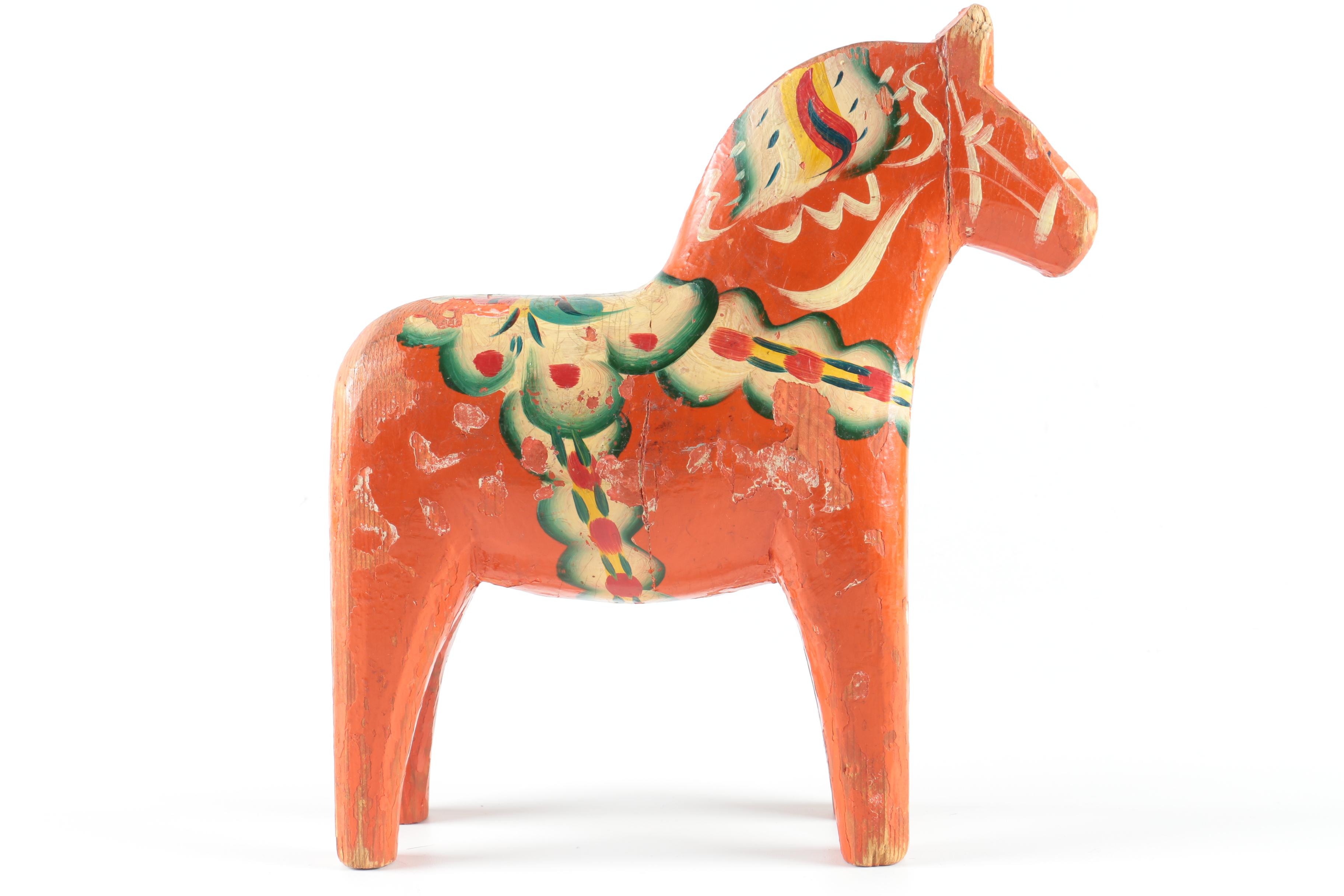 Decorative Swedish Wooden "Dala" Horse