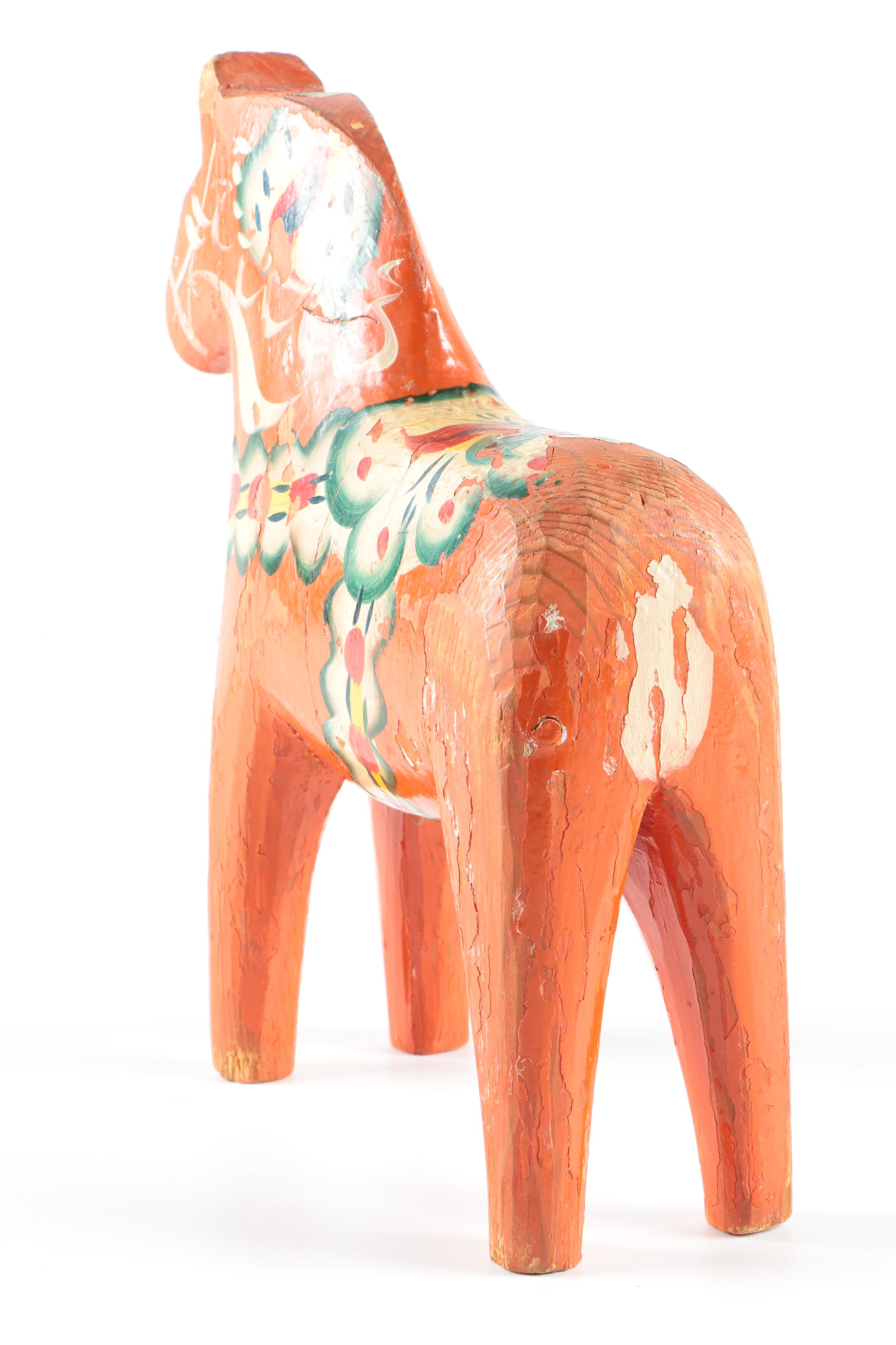 Decorative Swedish Wooden "Dala" Horse