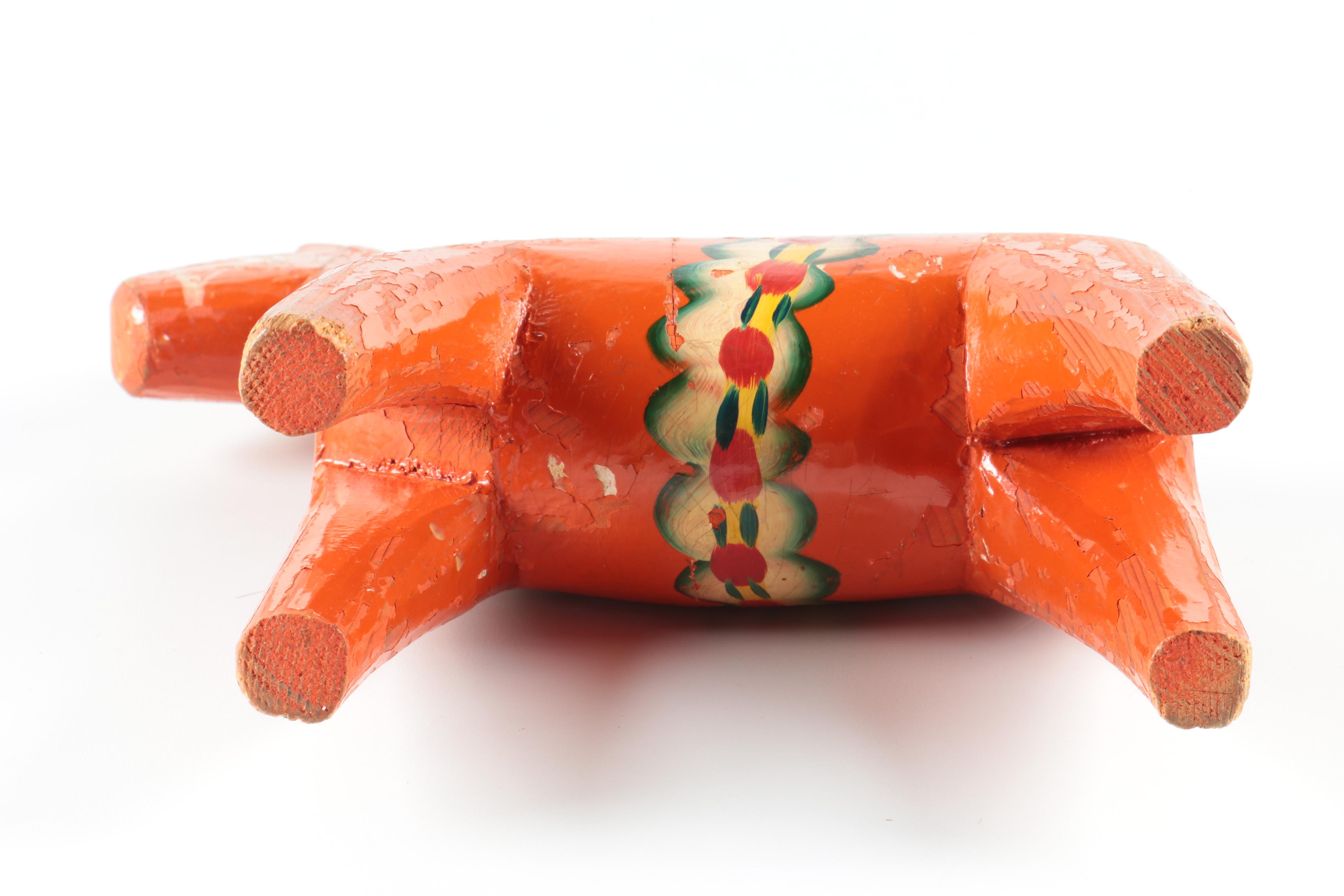 Decorative Swedish Wooden "Dala" Horse