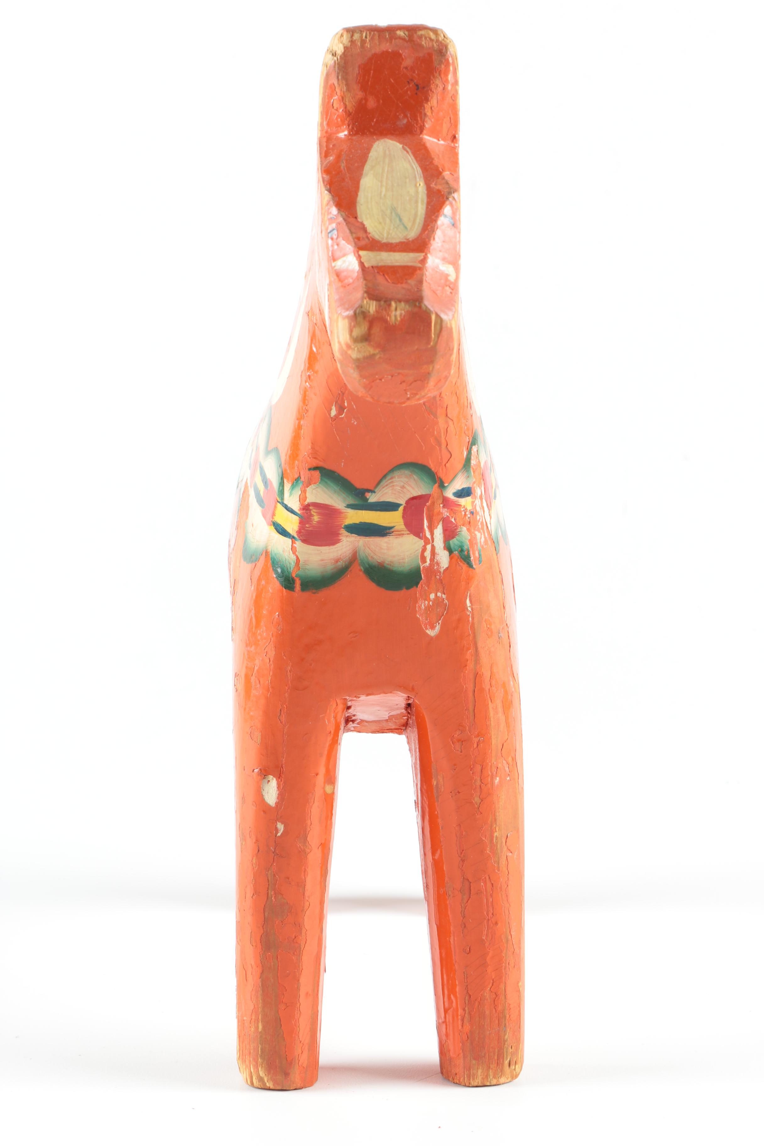 Decorative Swedish Wooden "Dala" Horse