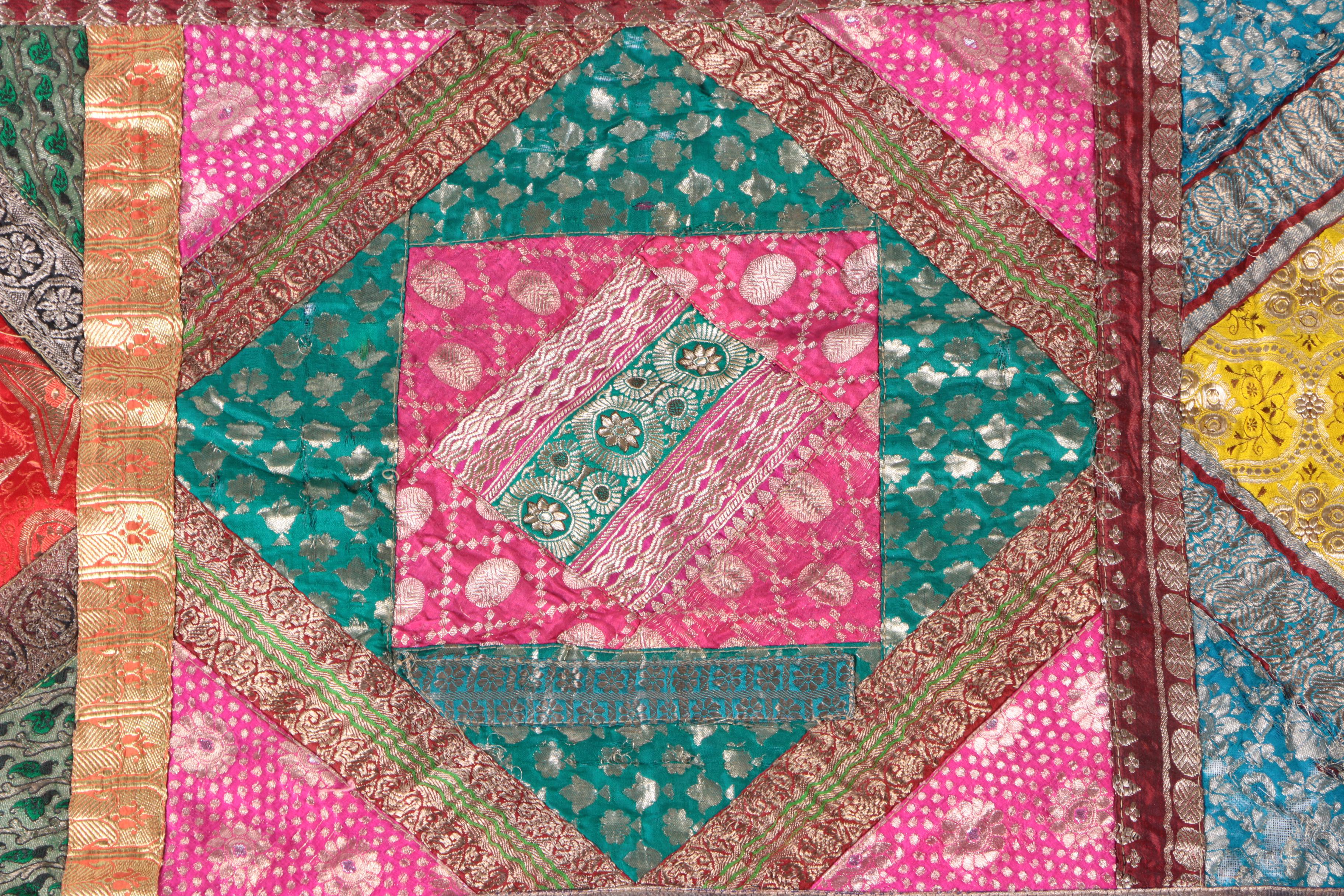 Handmade "Square in Square" Quilt