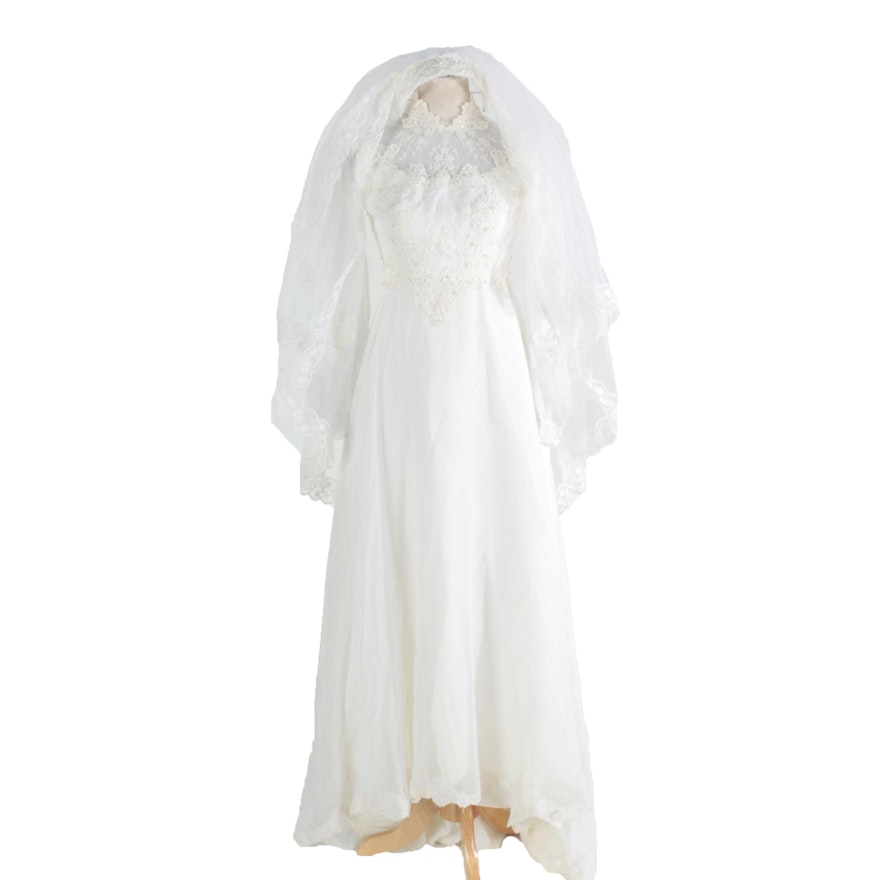 1960s Vintage Wedding Gown