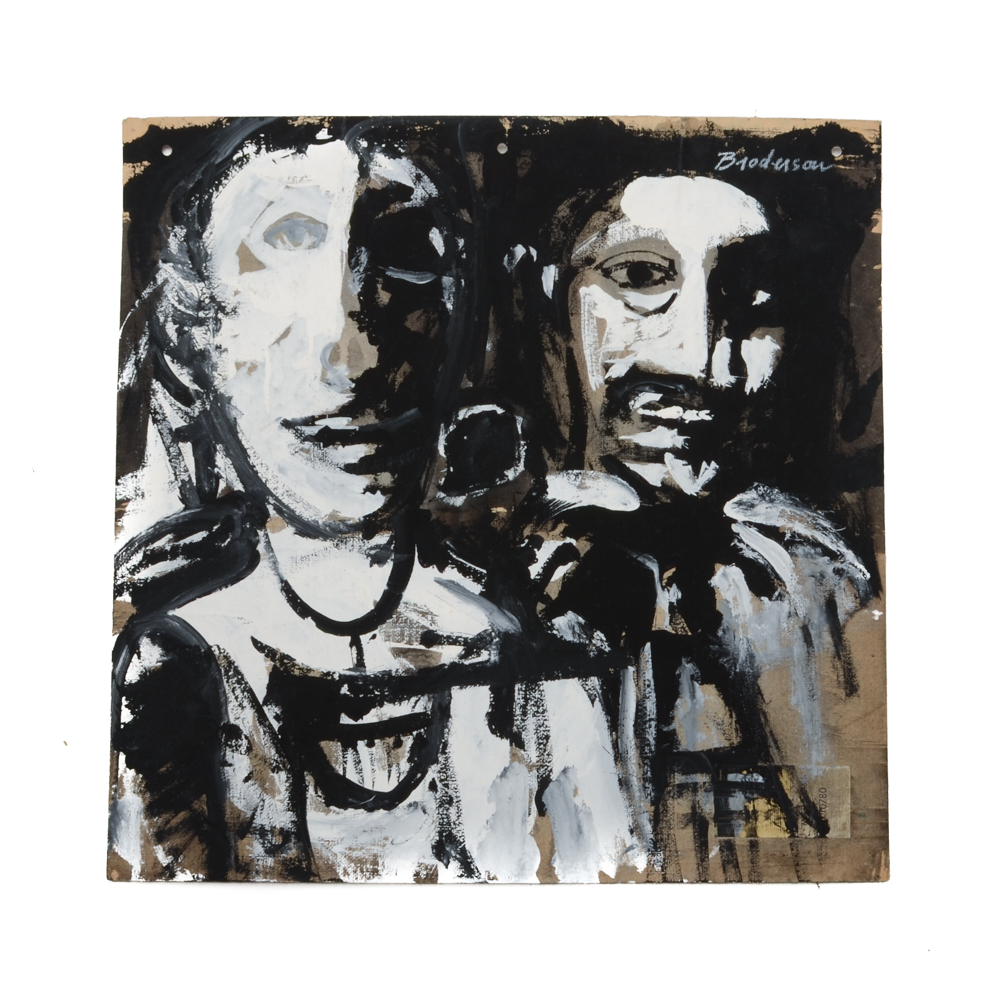 Robert Broderson Gouache Painting "Prisoner & Captive"