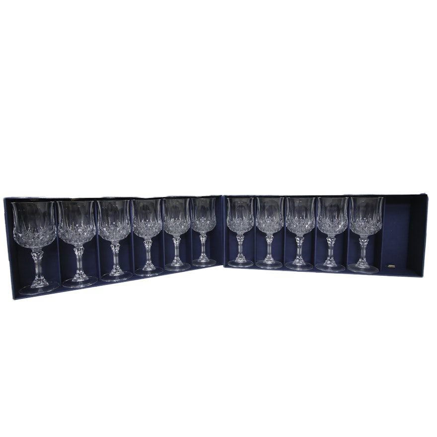 Cristal d'Arques "Longchamp" Crystal Wine Glasses