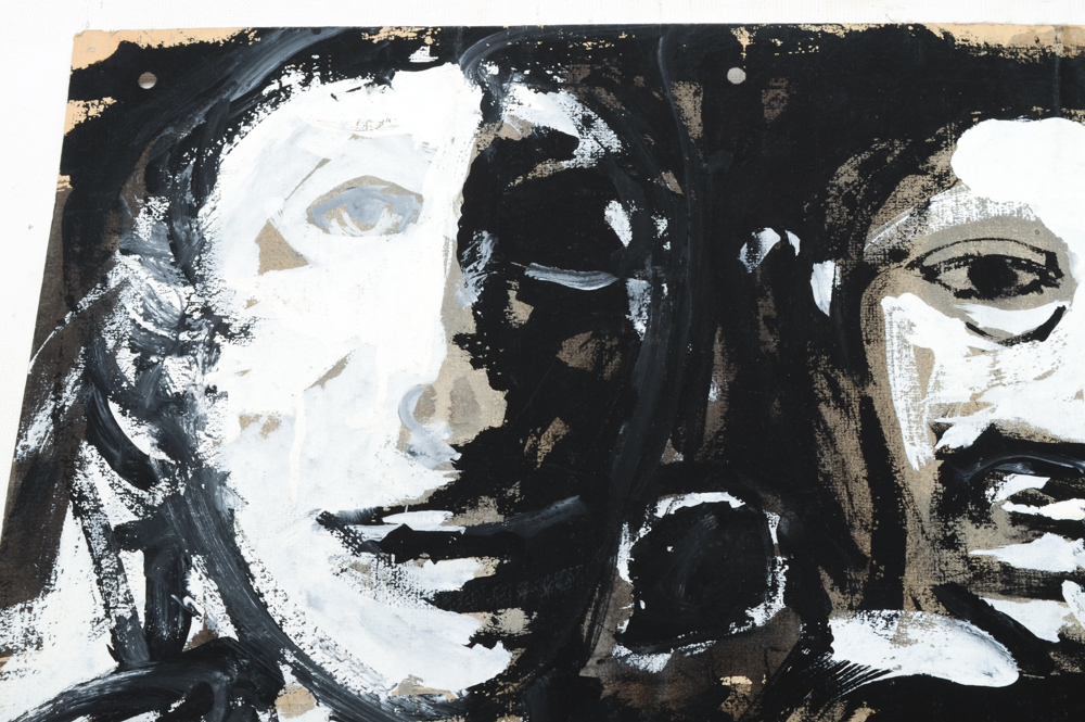 Robert Broderson Gouache Painting "Prisoner & Captive"