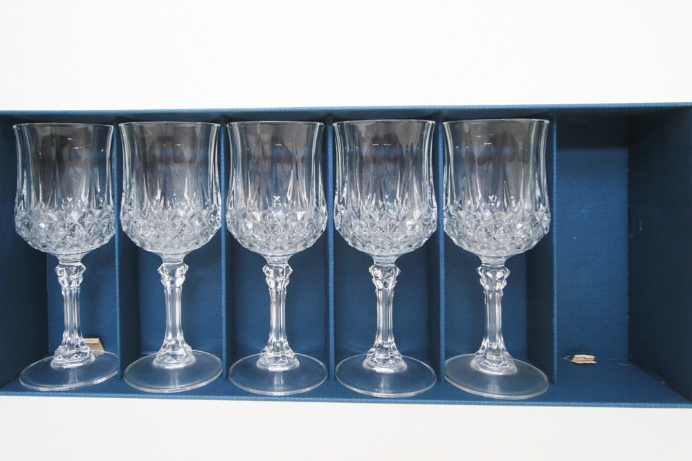 Cristal d'Arques "Longchamp" Crystal Wine Glasses