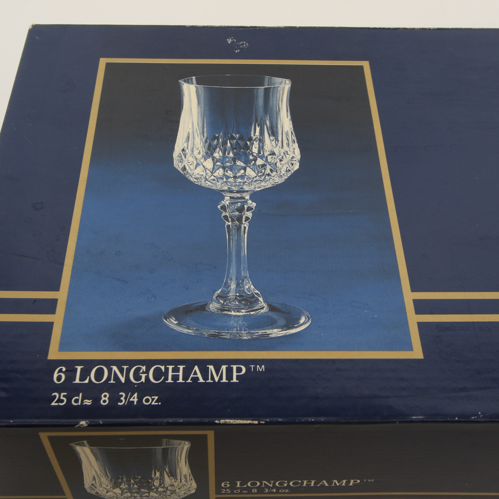 Cristal d'Arques "Longchamp" Crystal Wine Glasses