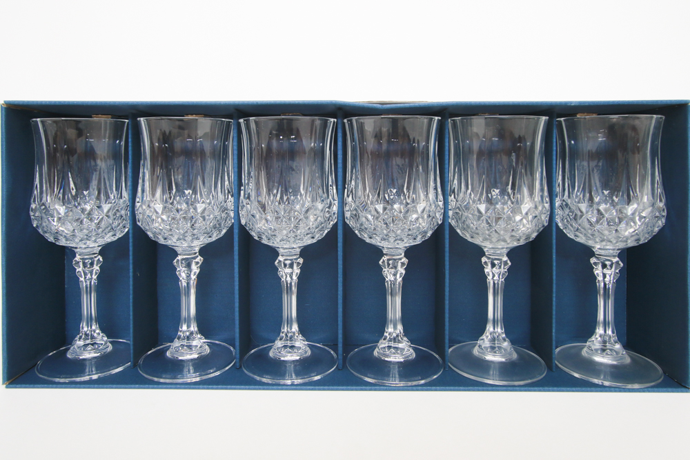 Cristal d'Arques "Longchamp" Crystal Wine Glasses