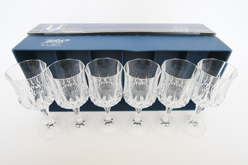 Cristal d'Arques "Longchamp" Crystal Wine Glasses