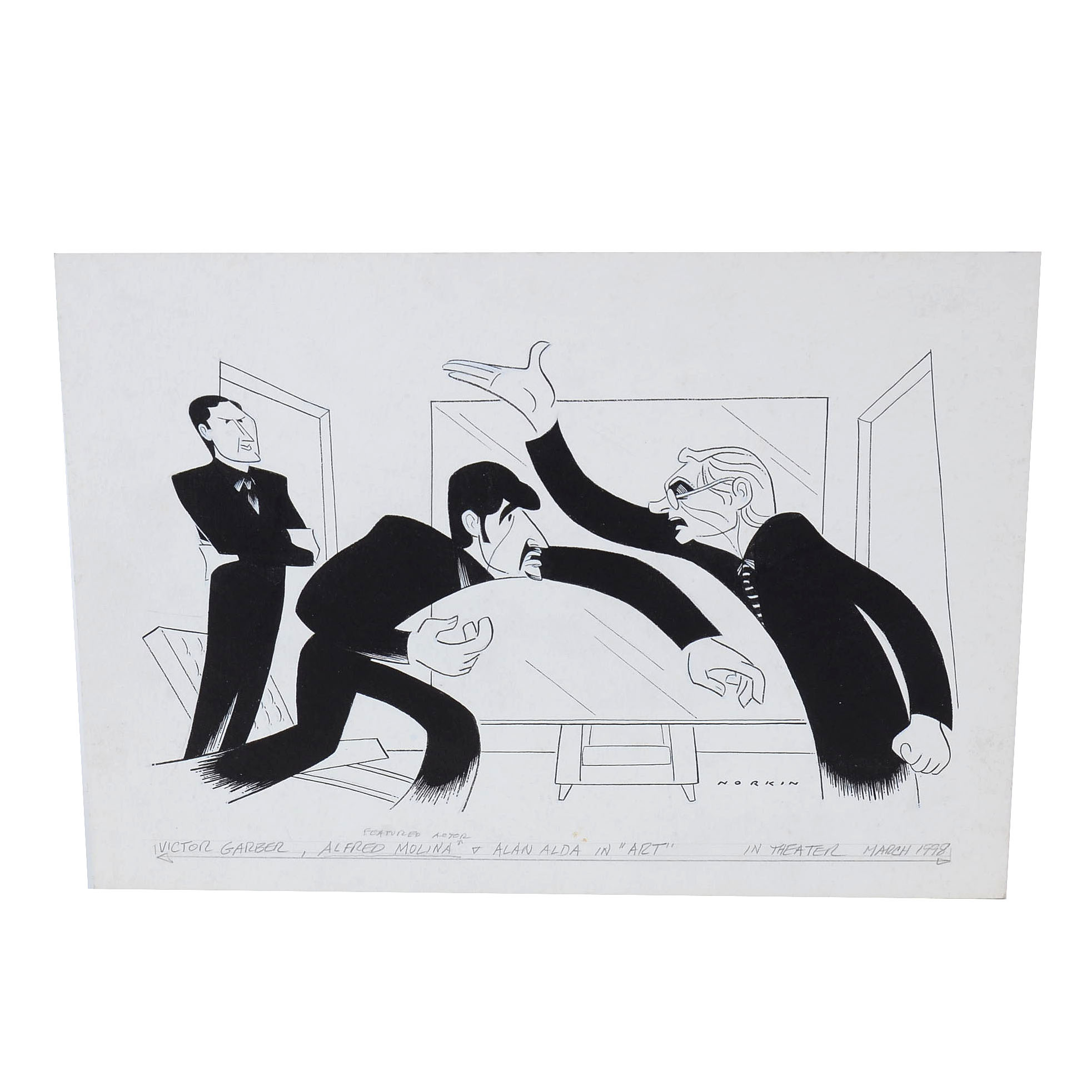 Sam Norkin Original Theatrical Ink Illustration