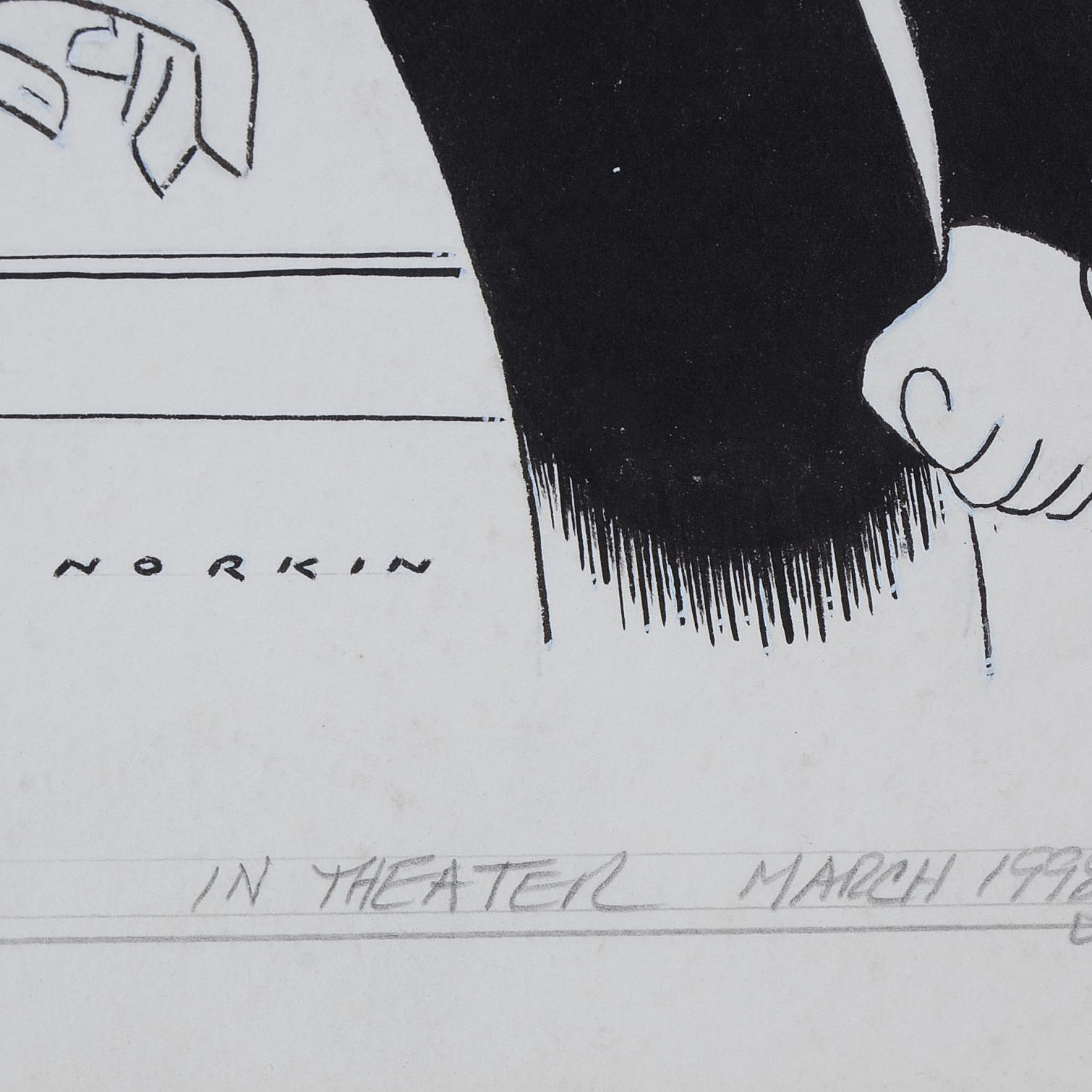 Sam Norkin Original Theatrical Ink Illustration