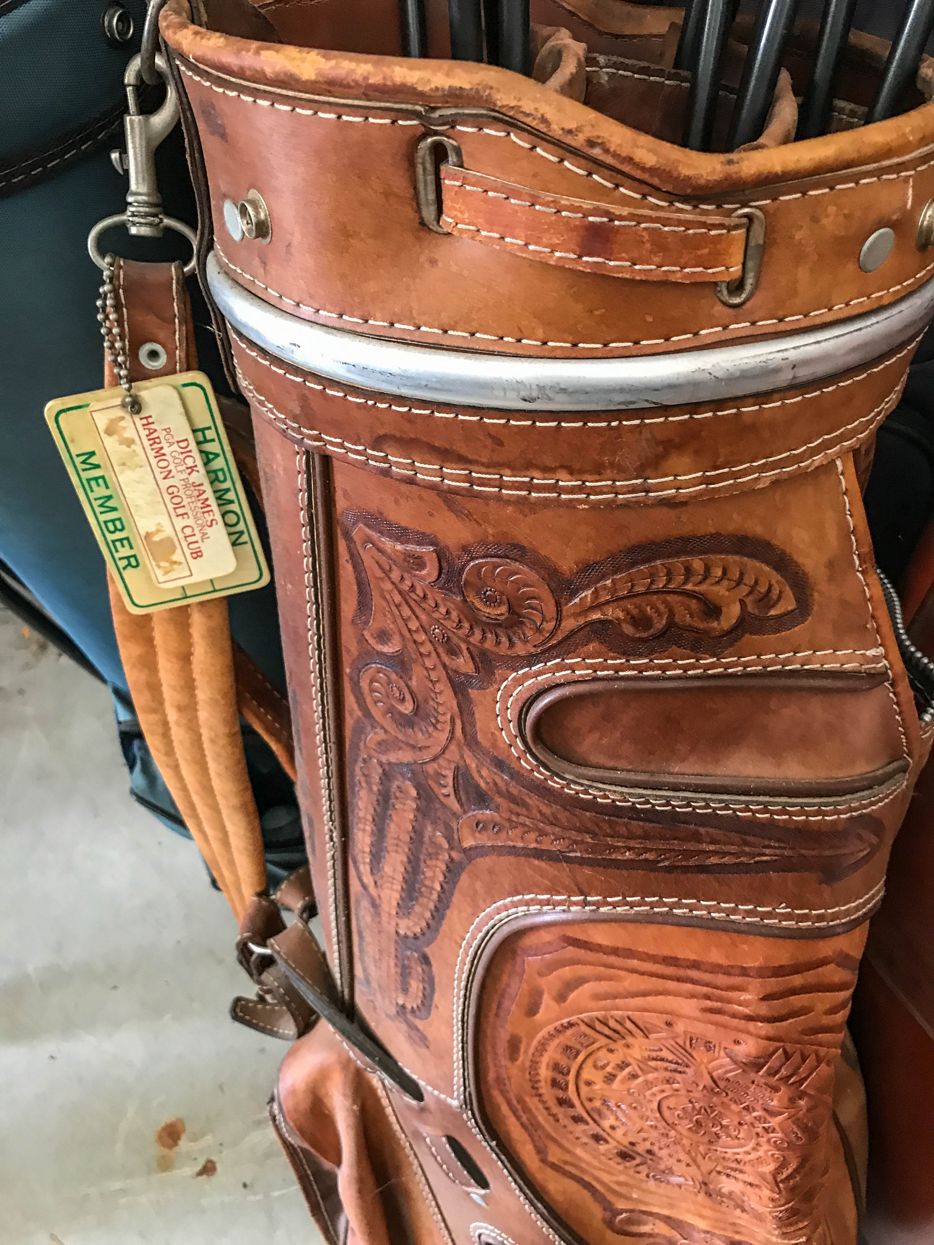 Five Golf Bags With Assorted Club Sets