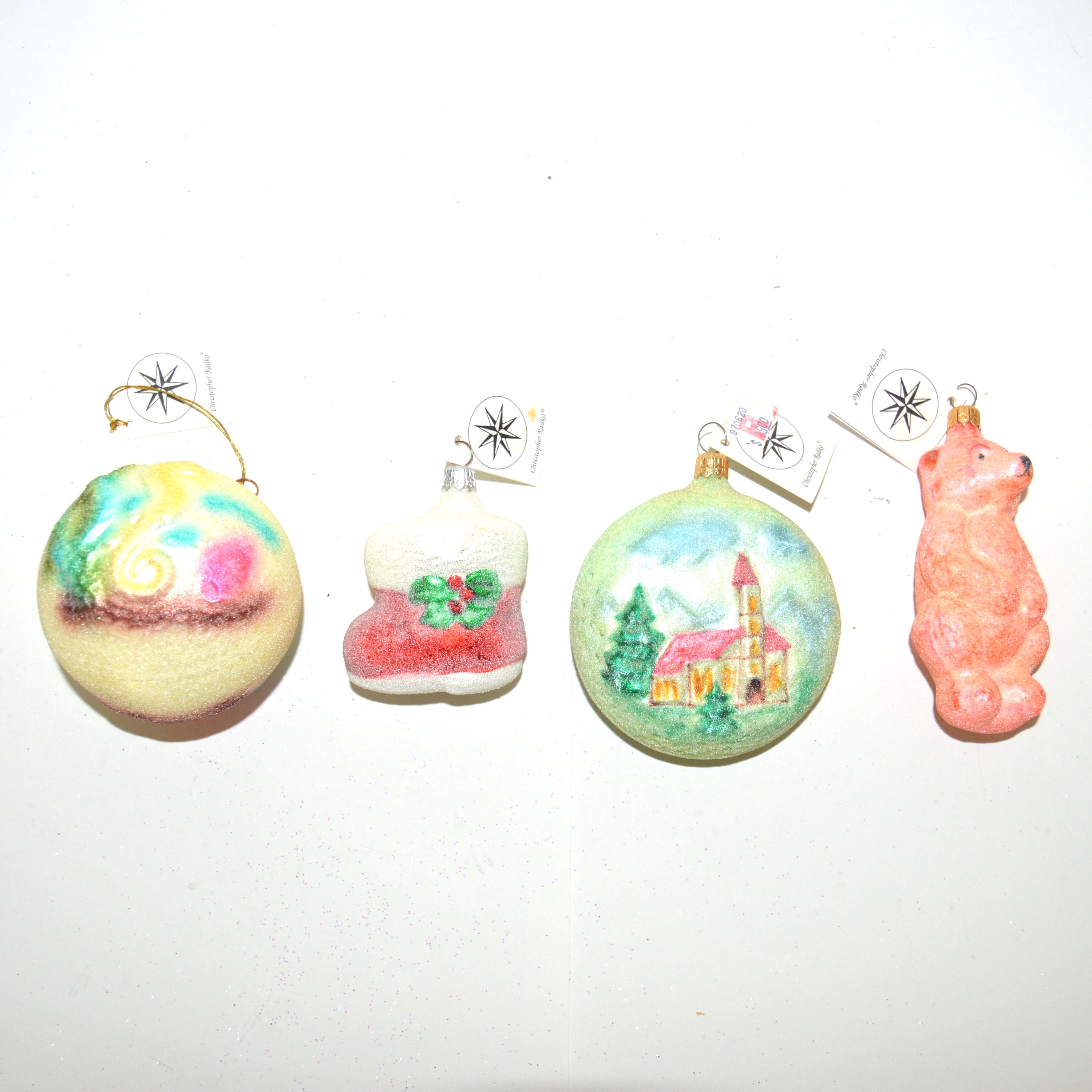 Vintage Christopher Radko Glass Ornaments