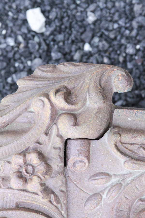 Antique Cast Iron Coal Scuttle