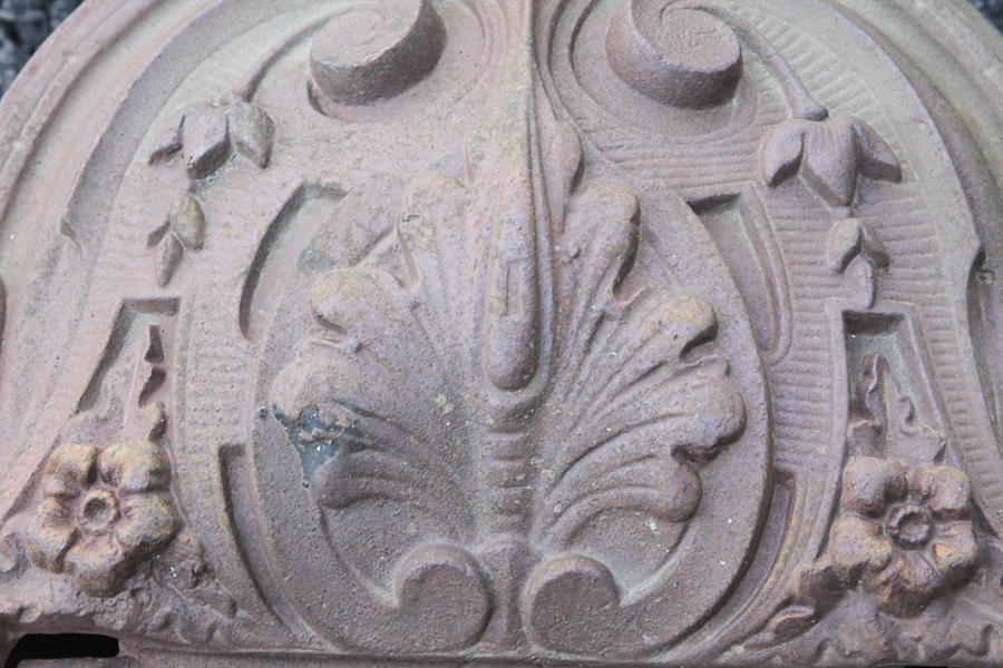 Antique Cast Iron Coal Scuttle