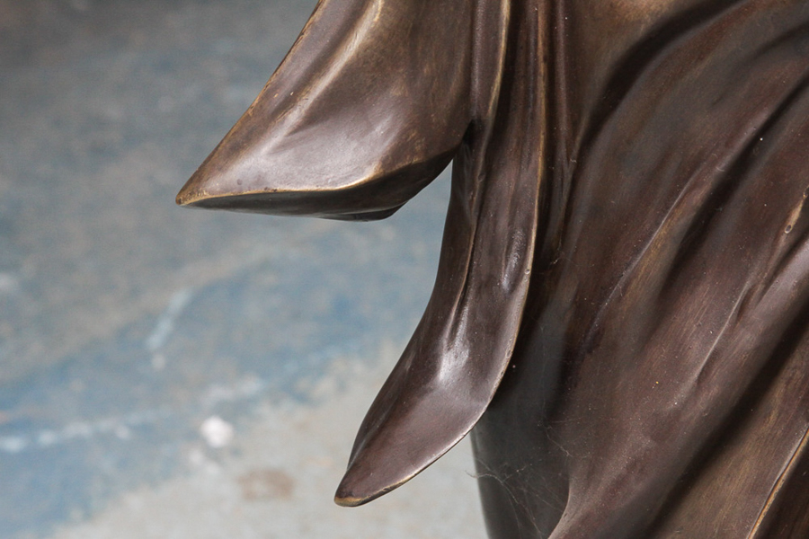 Bronze Sculpture After E. Tassel "Beauty with Birds"