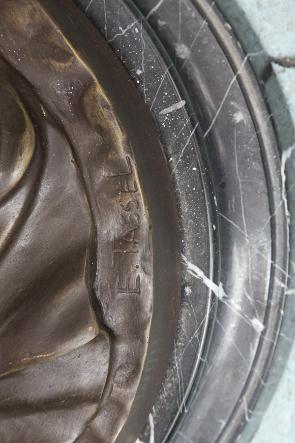 Bronze Sculpture After E. Tassel "Beauty with Birds"