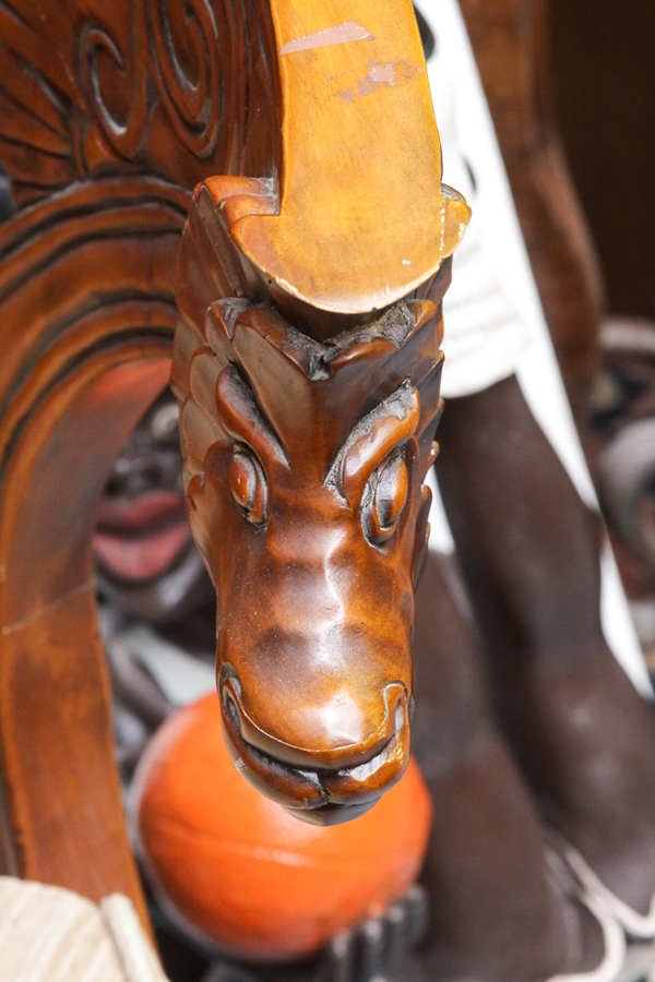 Pair of Ornate Barrel-Back Armcharis