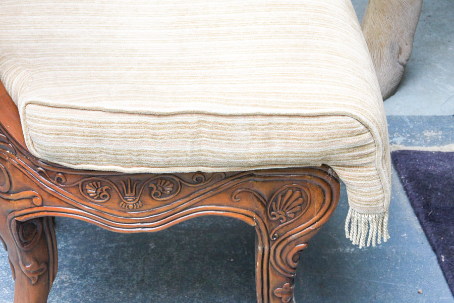 Pair of Ornate Barrel-Back Armcharis