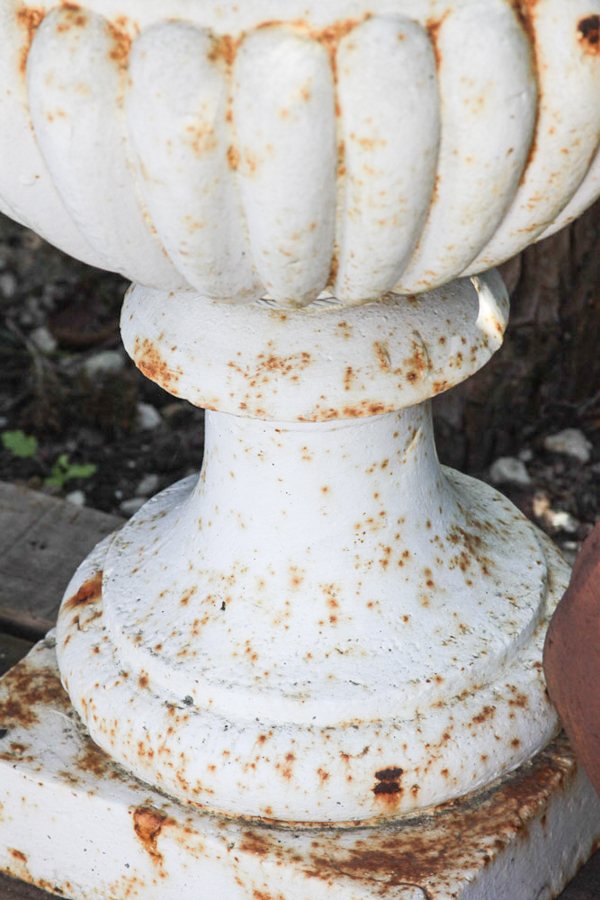 Pair of White Urn Planters
