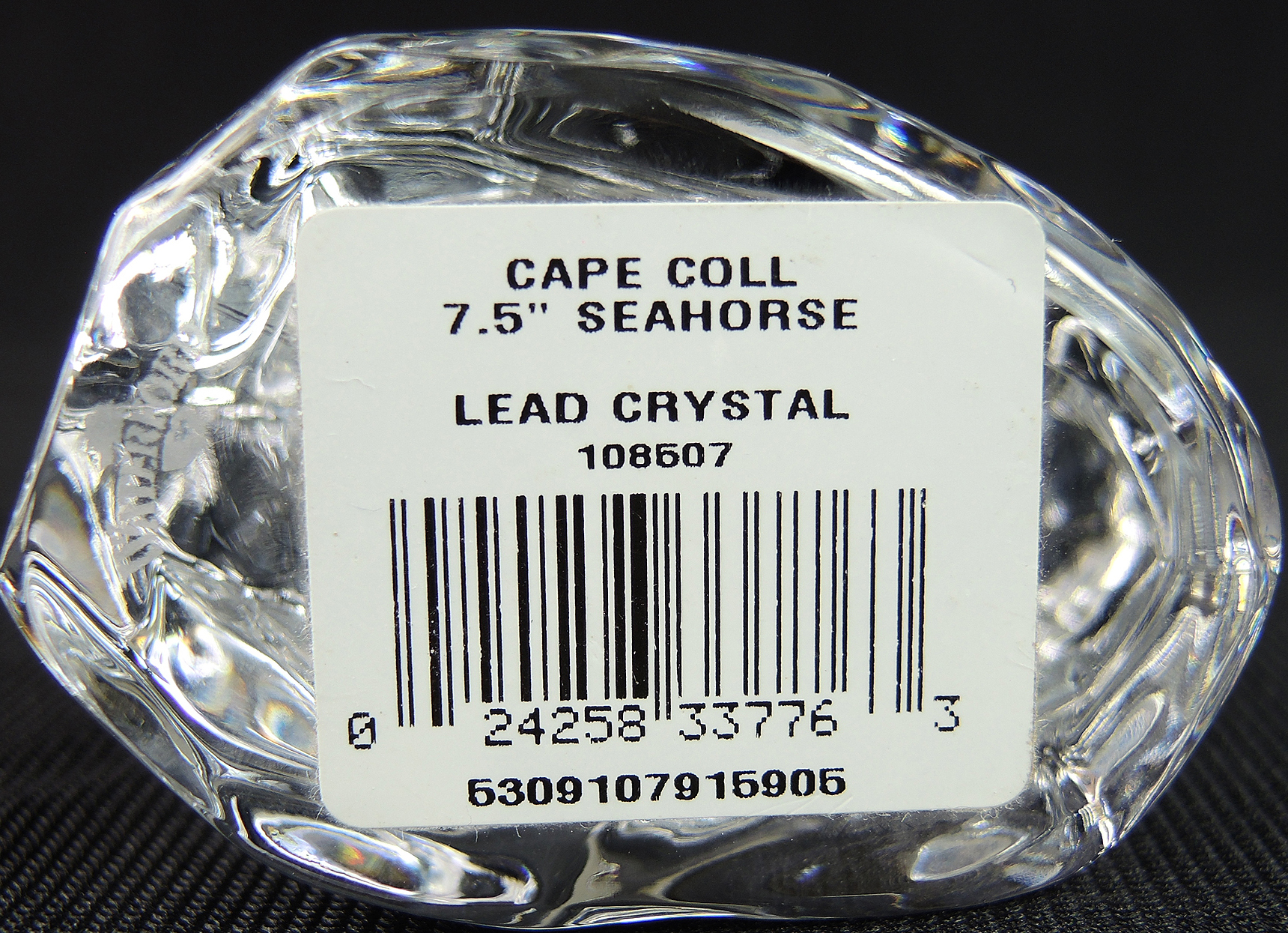 Waterford Crystal Seahorse Figurine