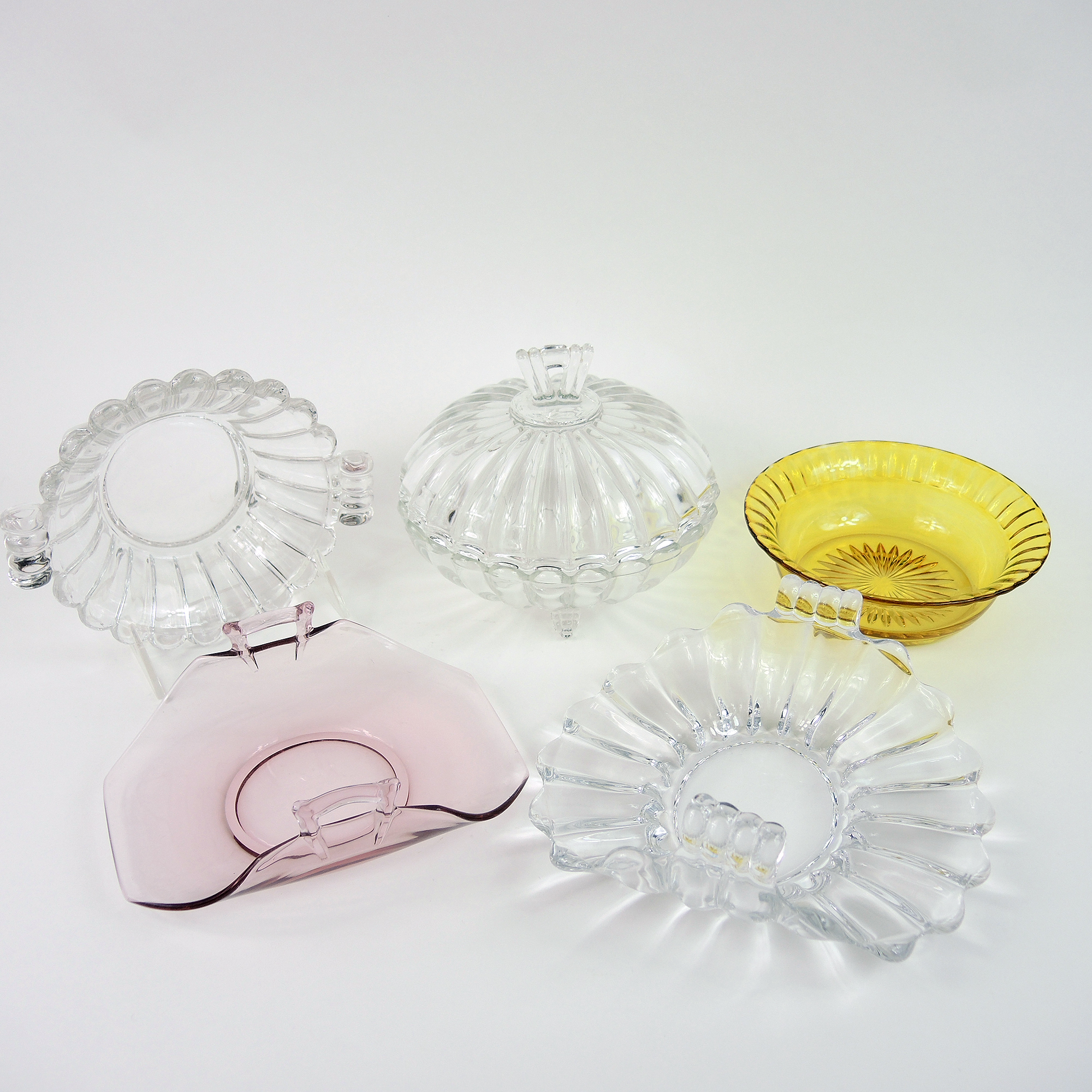 Vintage "Crystolite" and Colored Heisey Glass