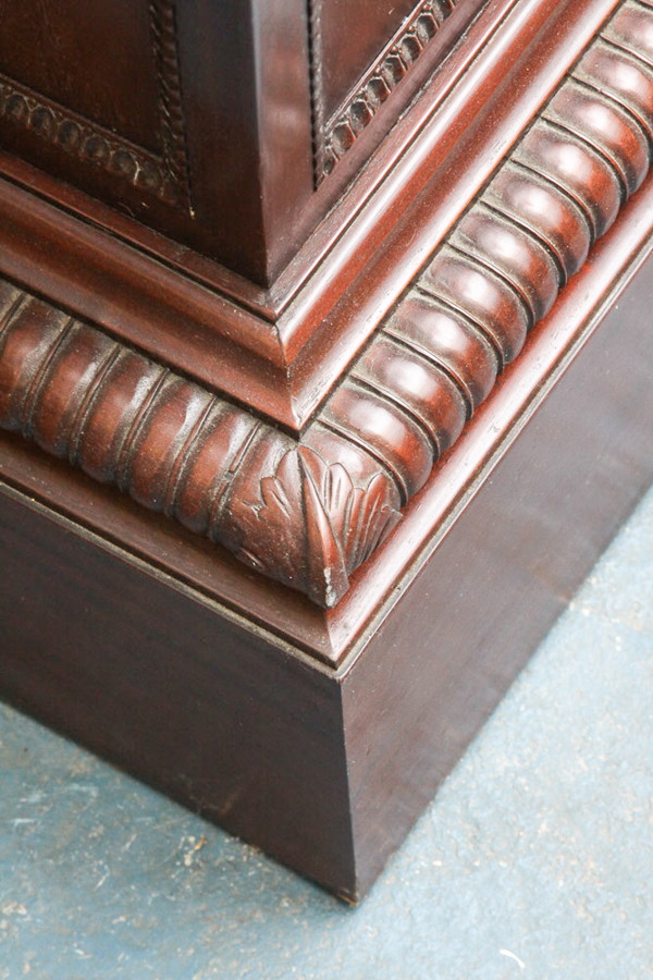 Neoclassical Style Wood and Marble Stand