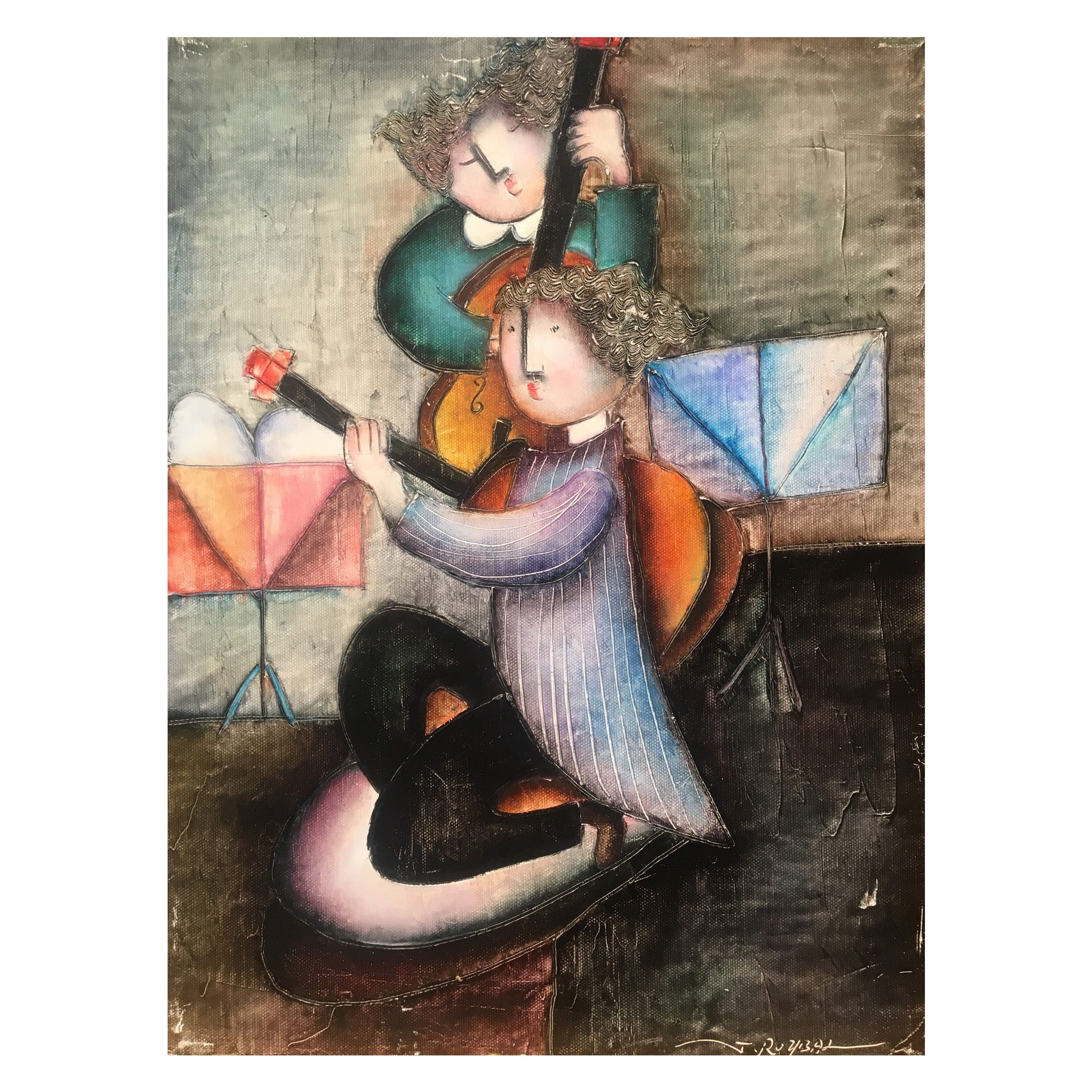 String Musicians by Joyce Roybal, 1990s