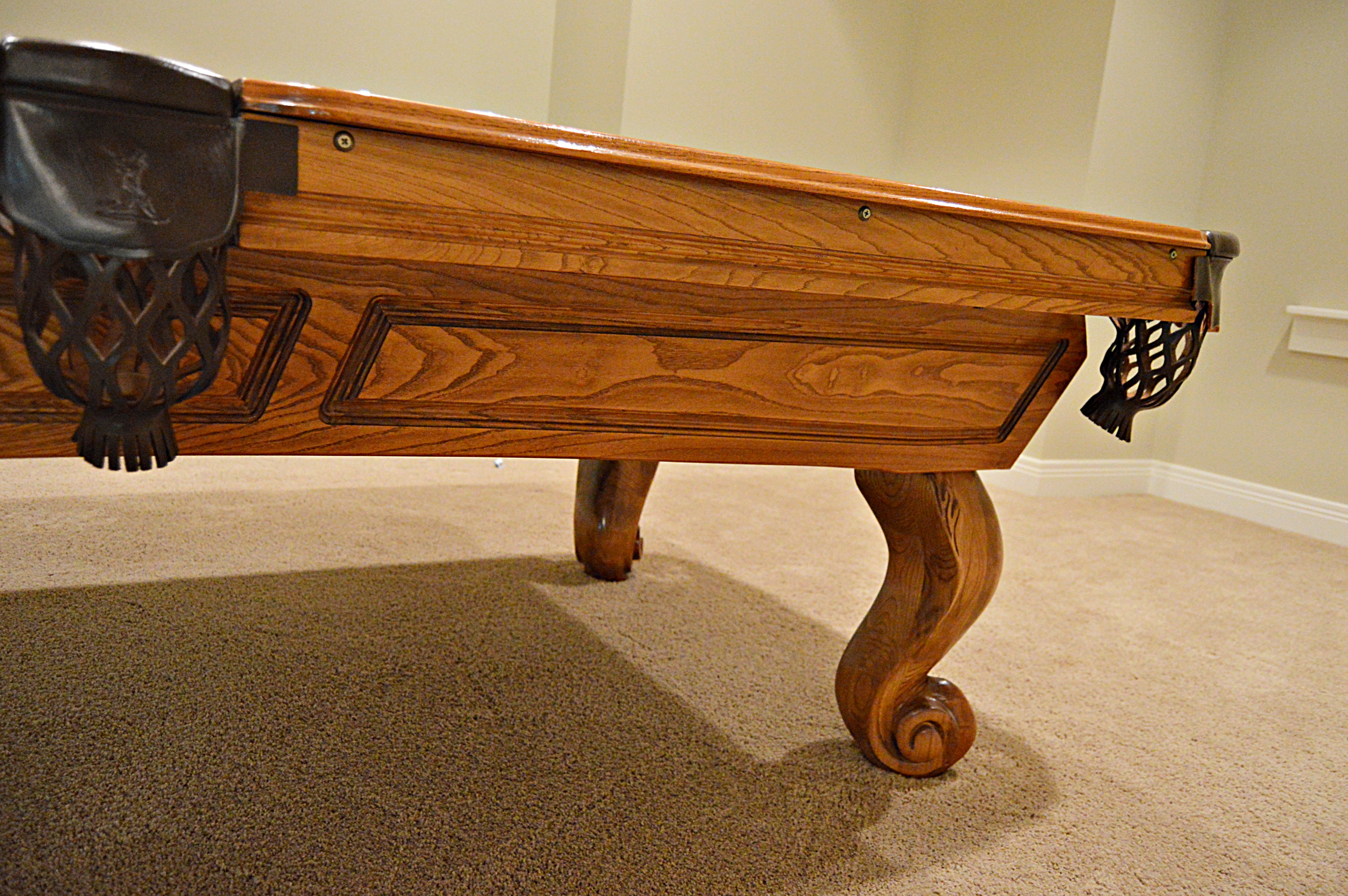 Connelly "Sedona" Pool Table with Baseball Motif Pockets