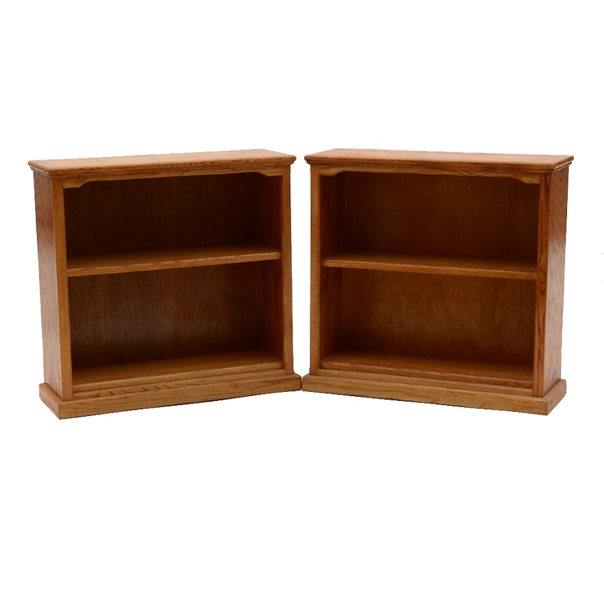Two Oak Bookshelves