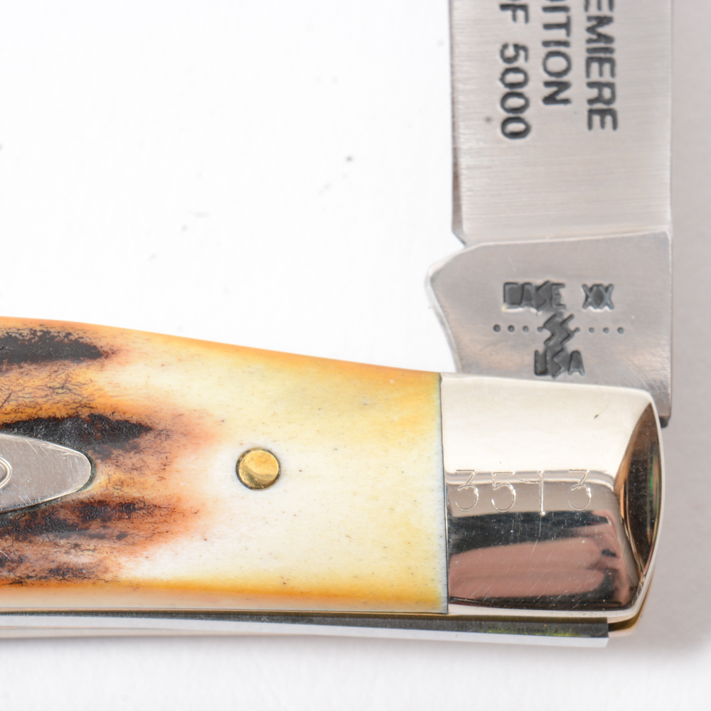 Case XX American Blade Premiere Edition Pocket Knife with Stag Handle