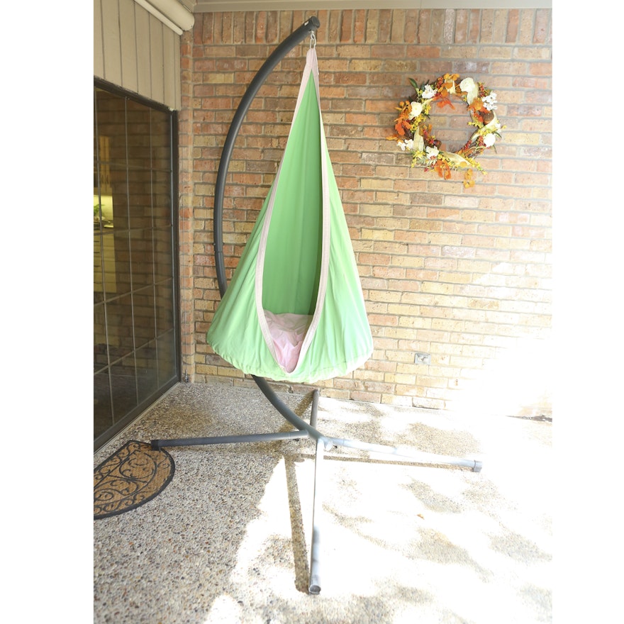 Hanging Hammock Chair with Freestanding Base
