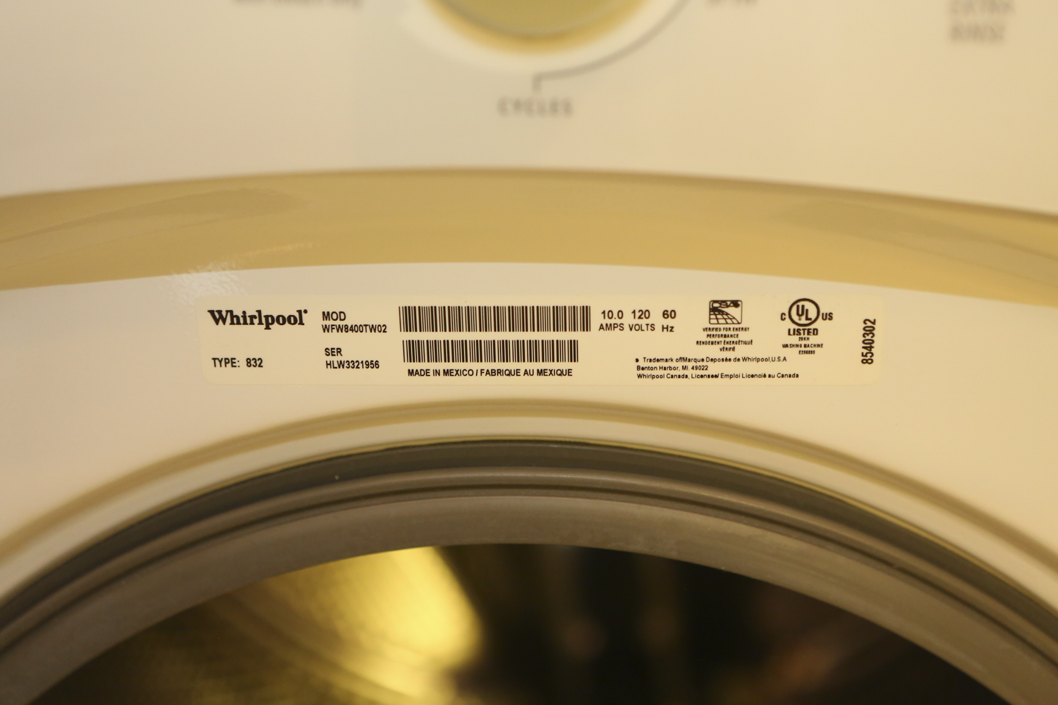 Whirlpool Duet Sport Washer