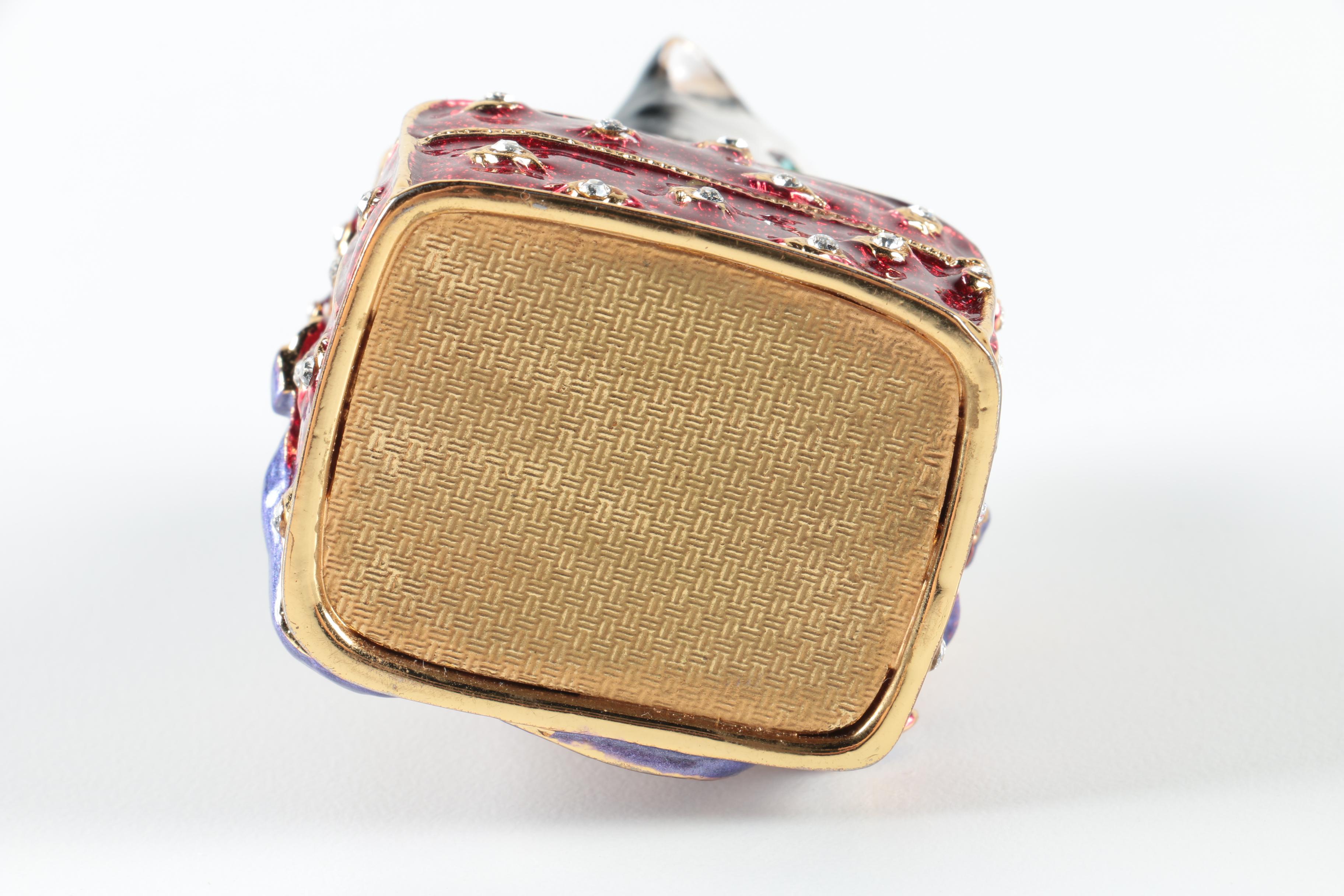 Figural Cat Porcelain Trinket Boxes