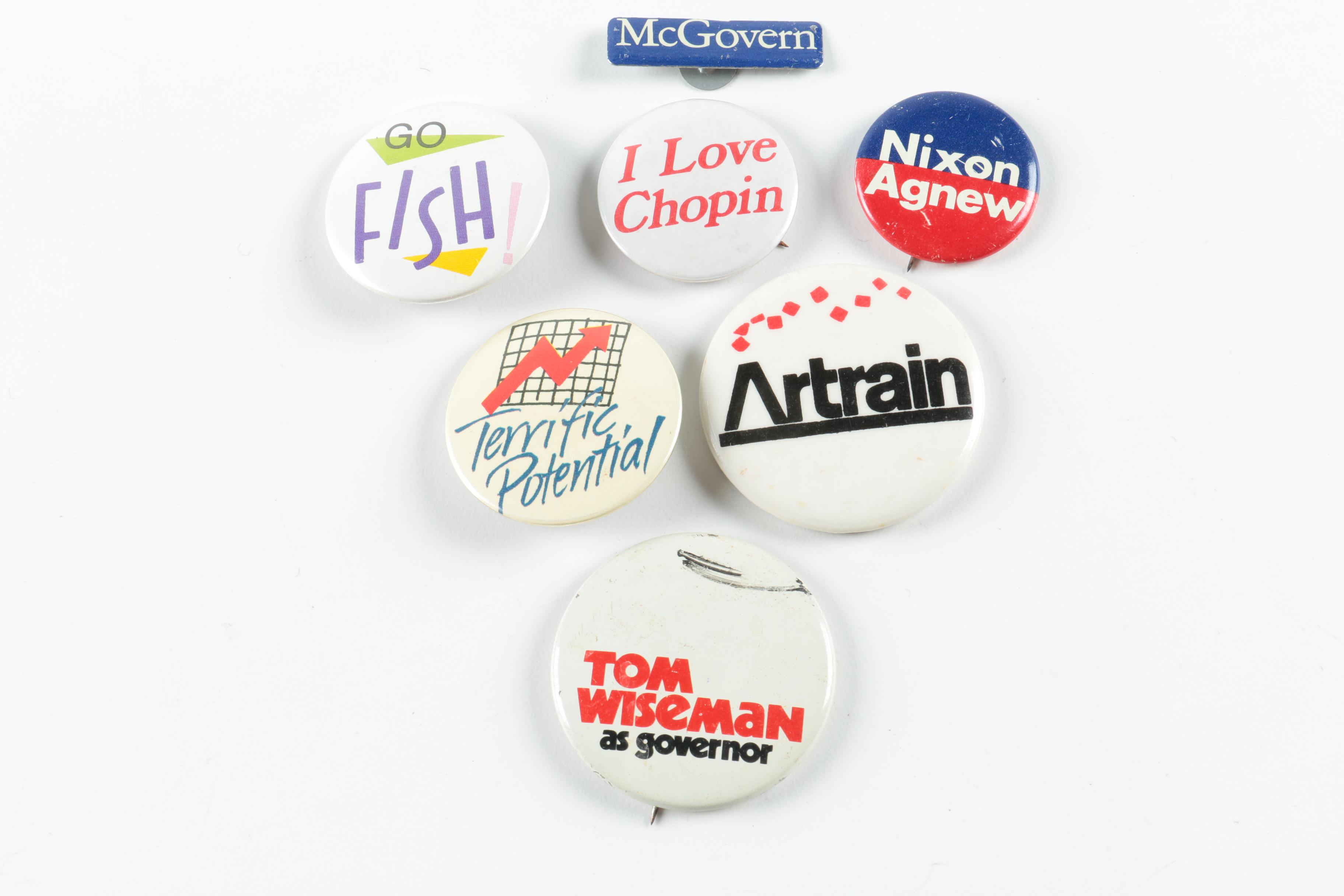 Vintage Pinback Buttons