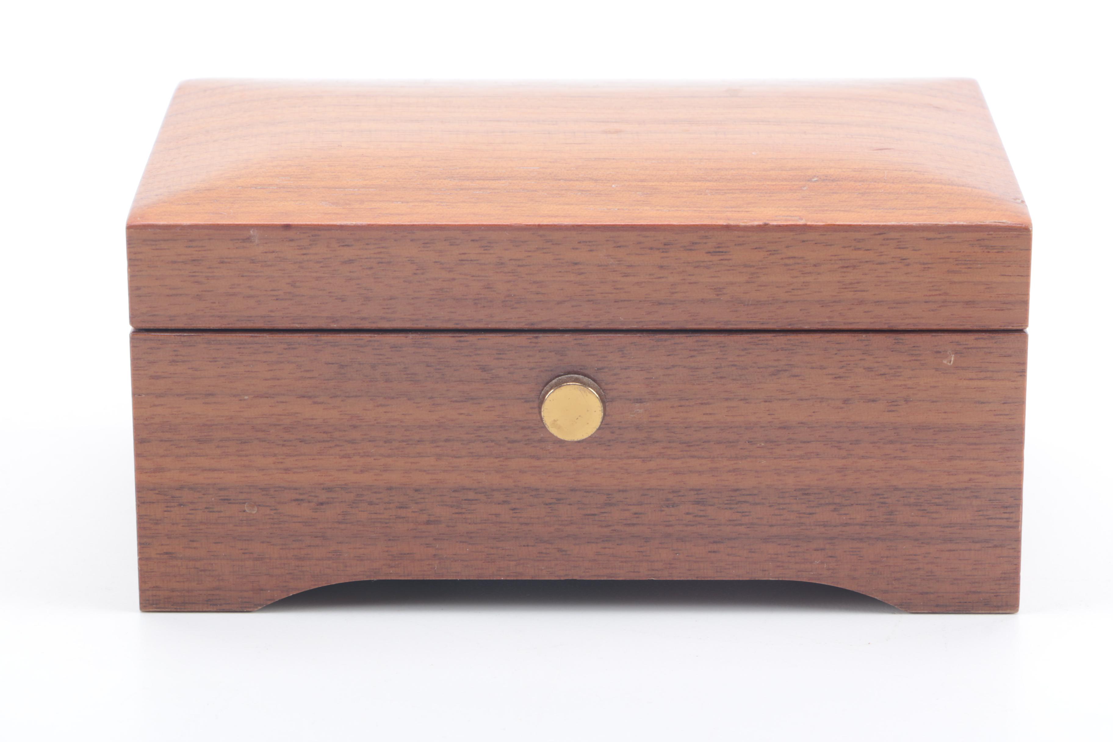 Wooden Music Boxes from Switzerland Including Reuge