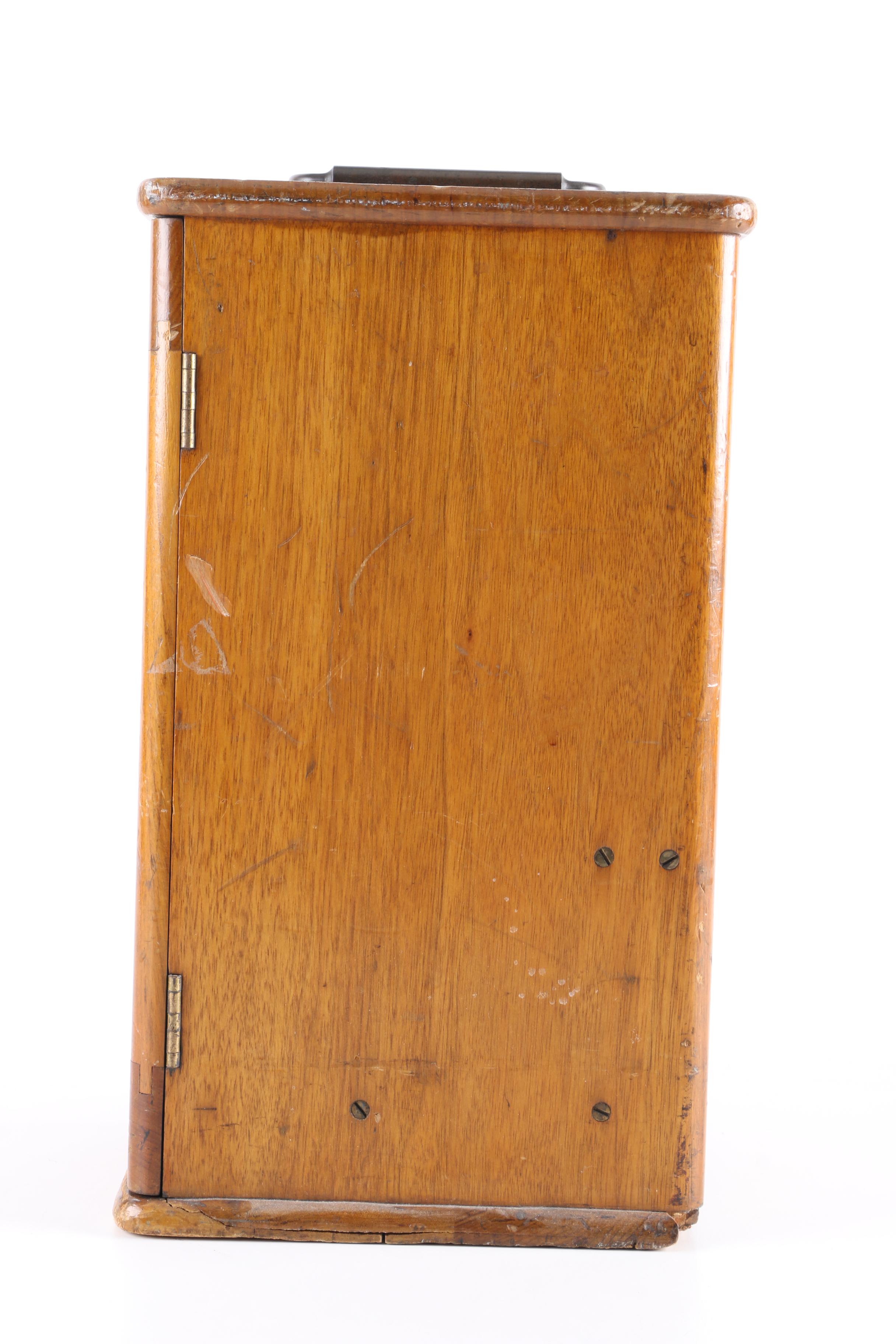 Vintage Wooden Microscope Case