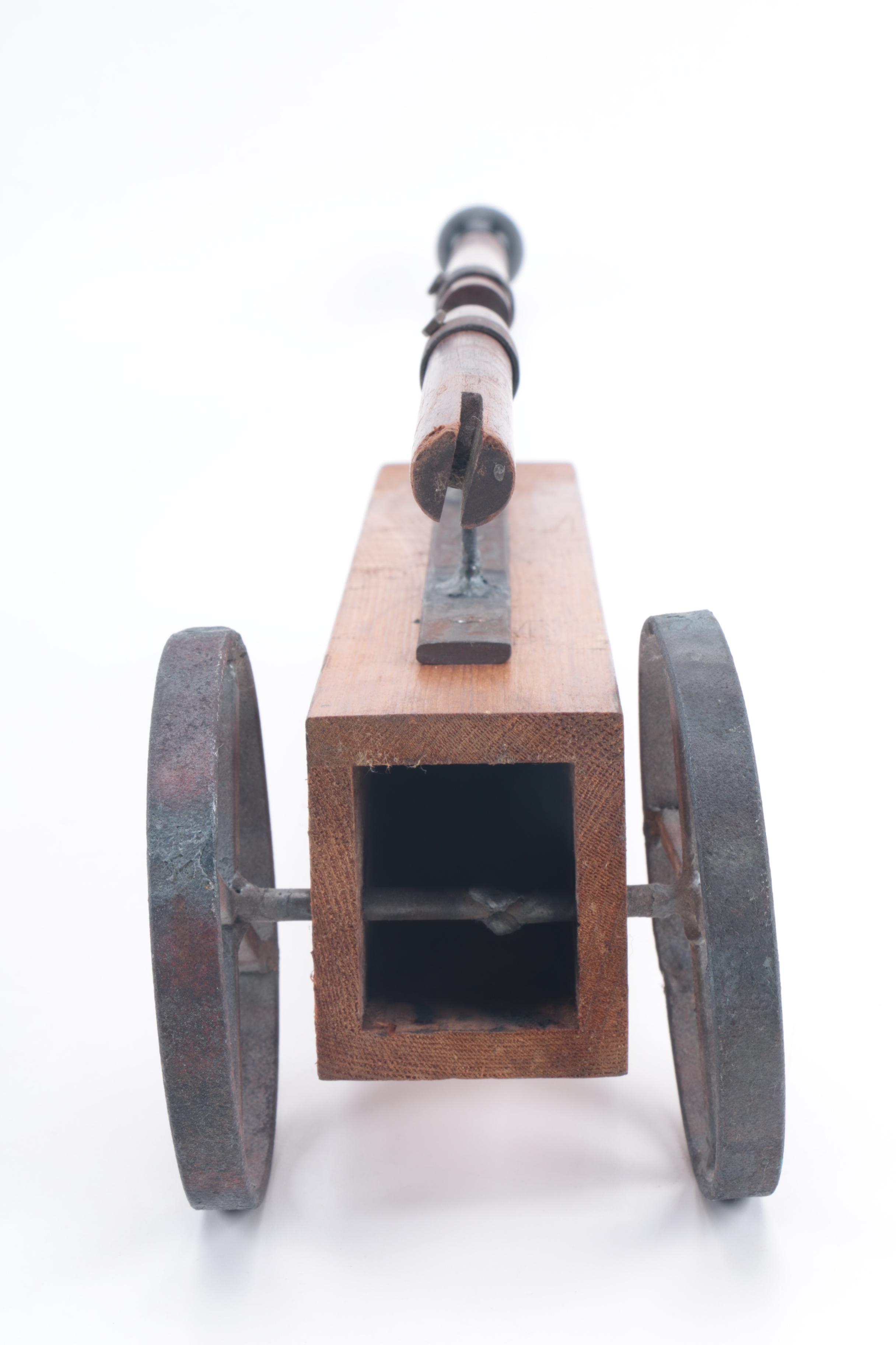 Handmade Two-Wheeled Toy with Reclaimed Wooden Organ Pipe