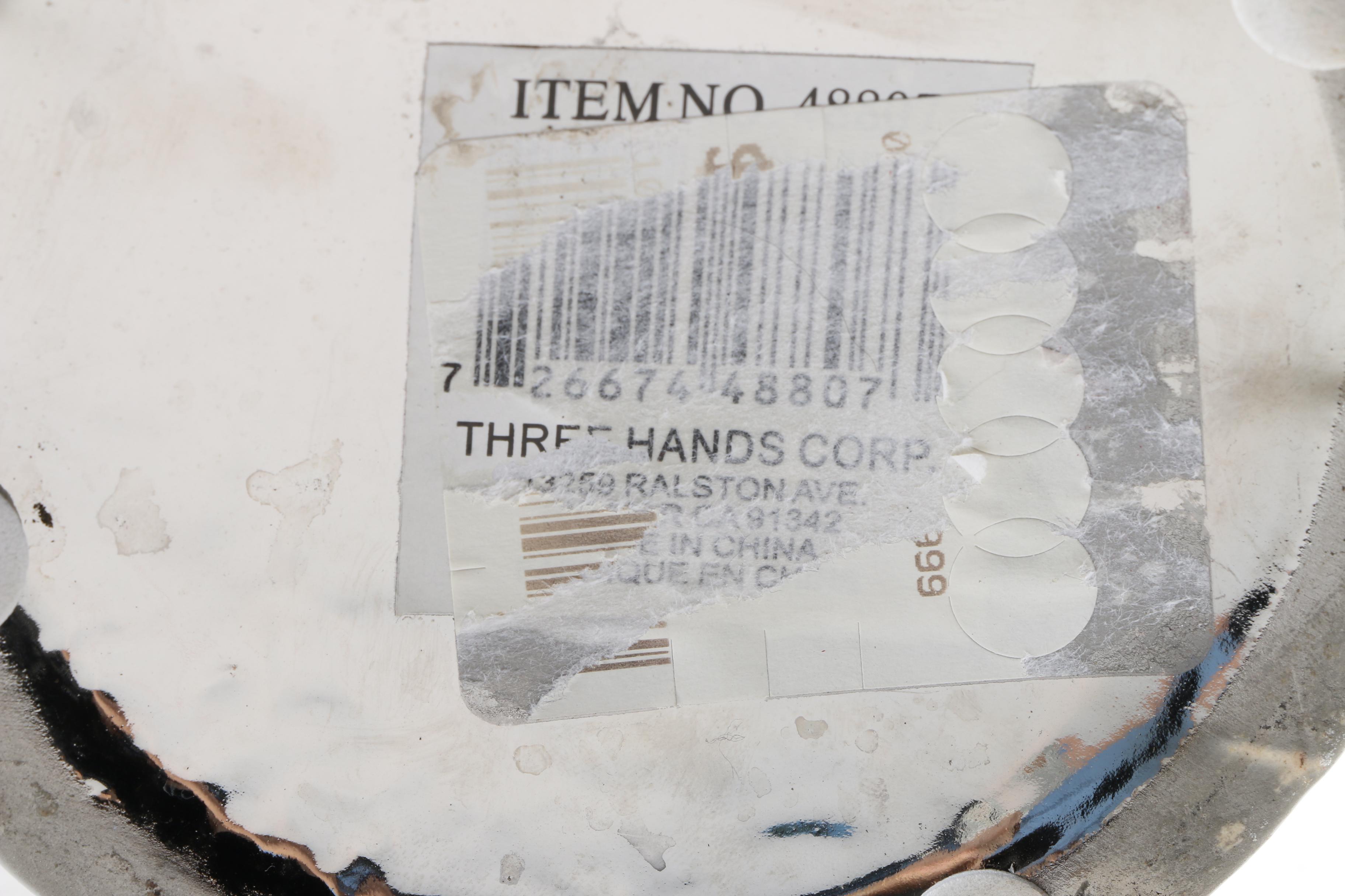 Three Hands Corp. Chrome Finished Vase