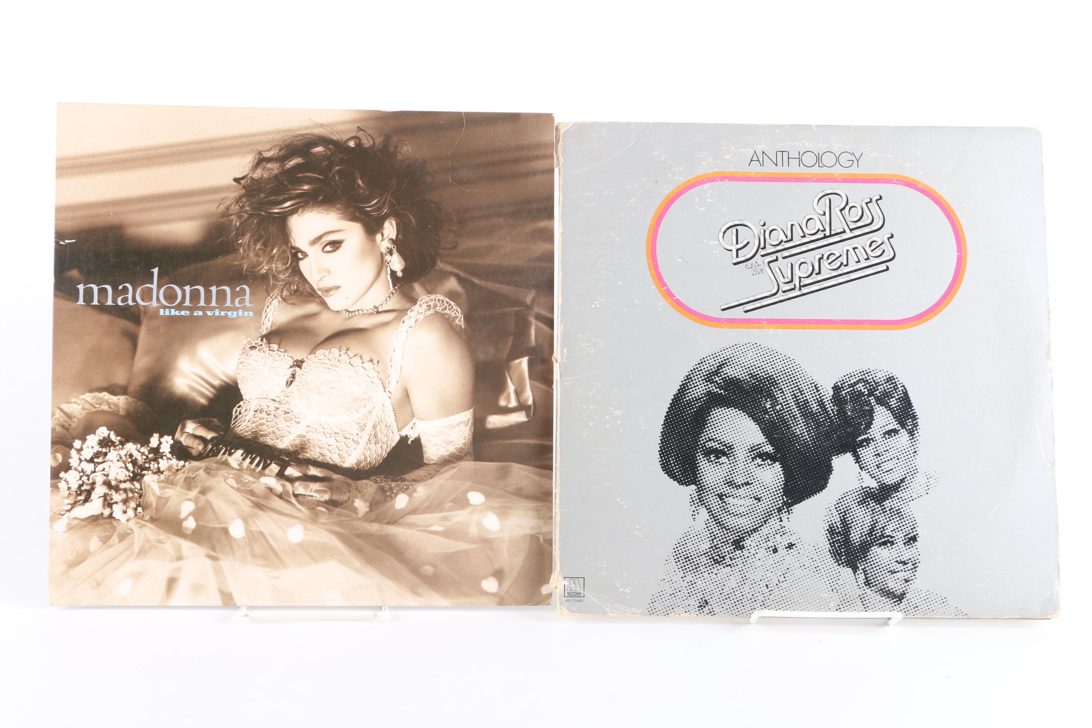 Madonna, Diana Ross, Pat Benatar, Carly Simon, and Whitney Houston LPs