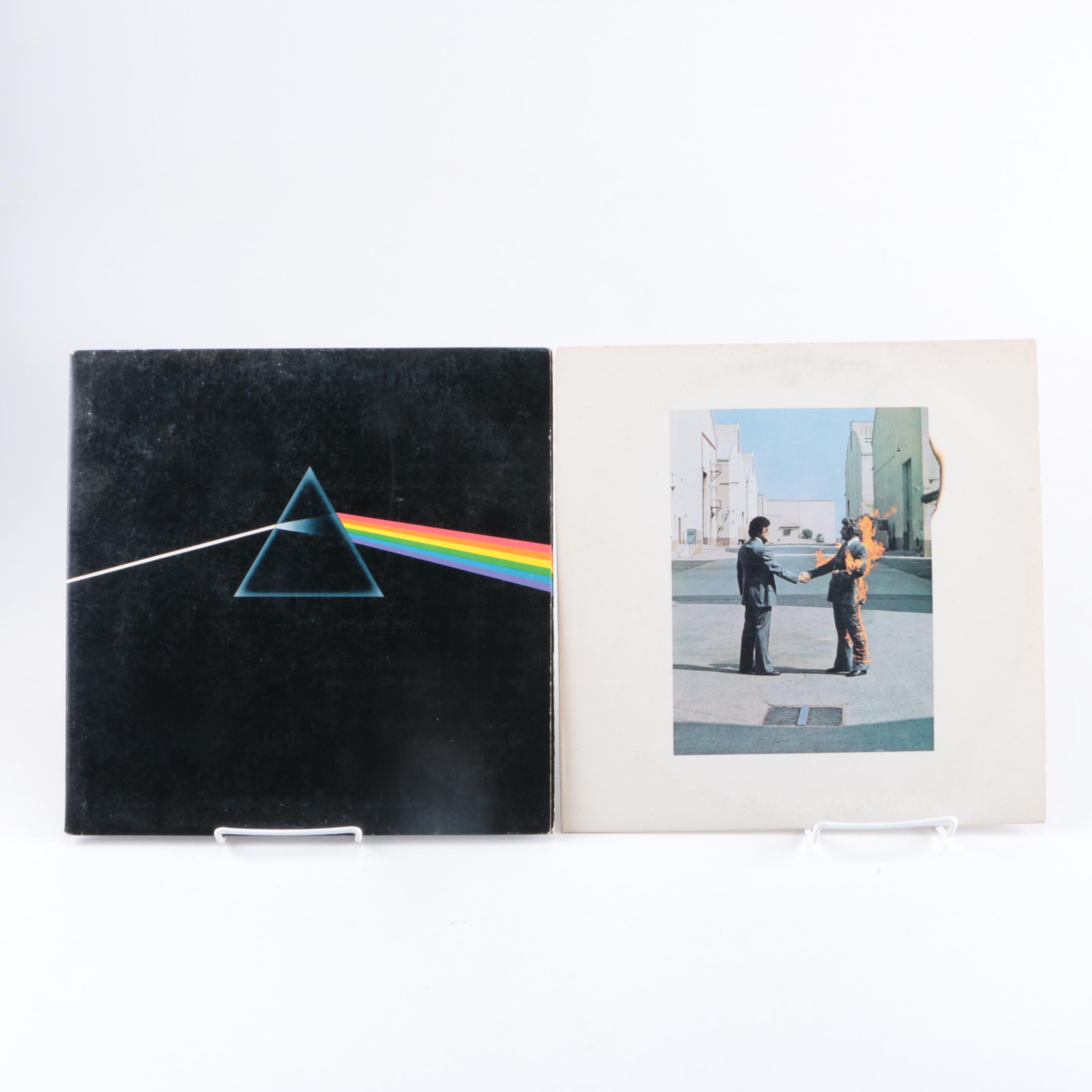 Pink Floyd "Dark Side of the Moon" and "Wish You Were Here" LPs