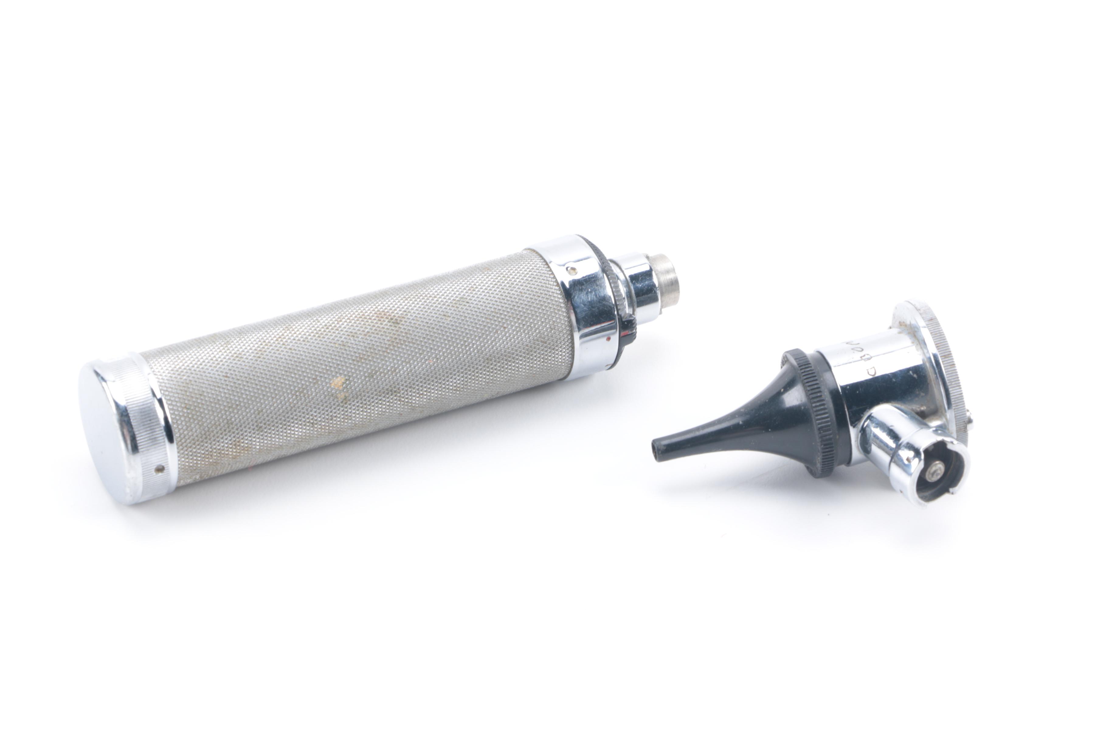 Pair of Otoscopes with Case