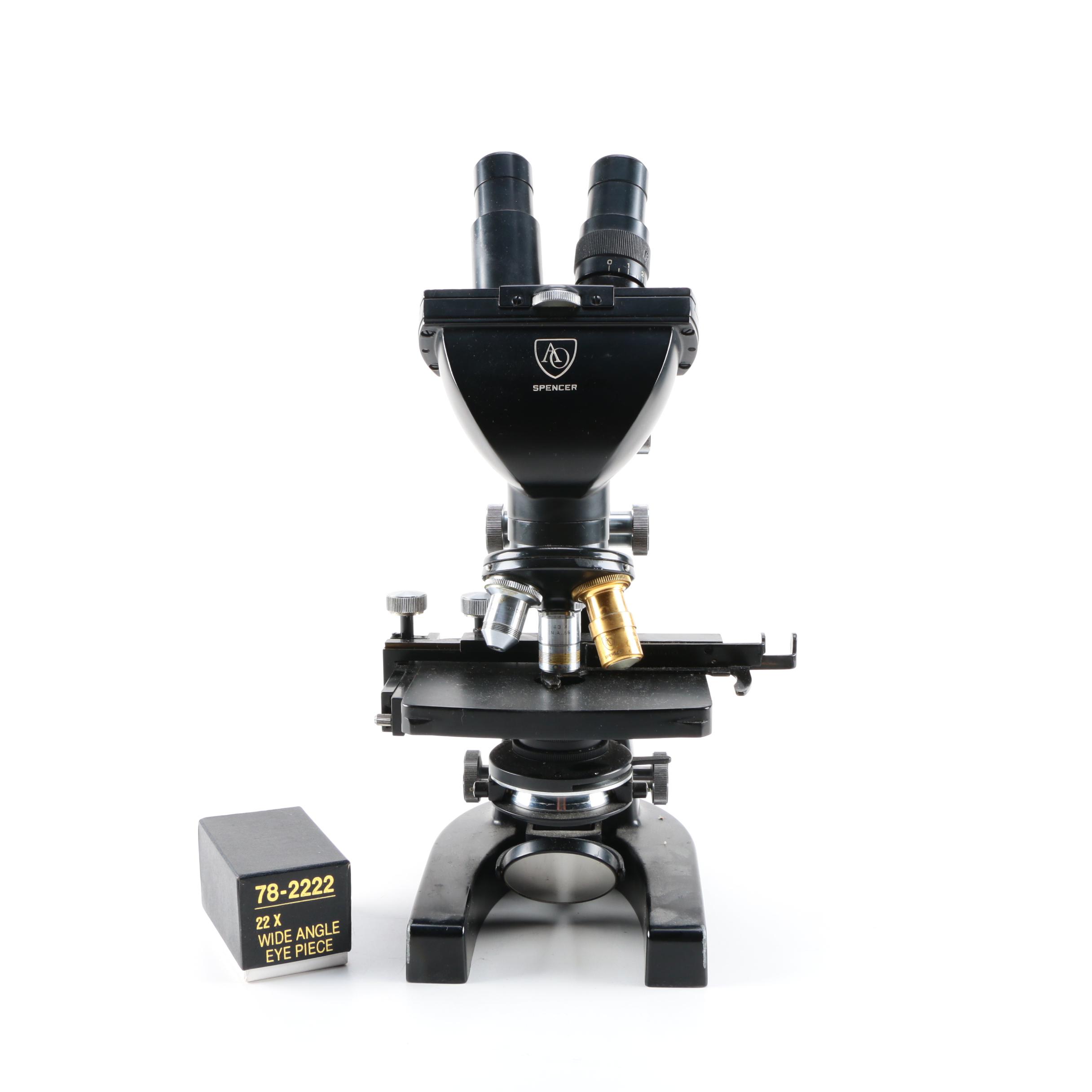AO Spencer Binocular Microscope