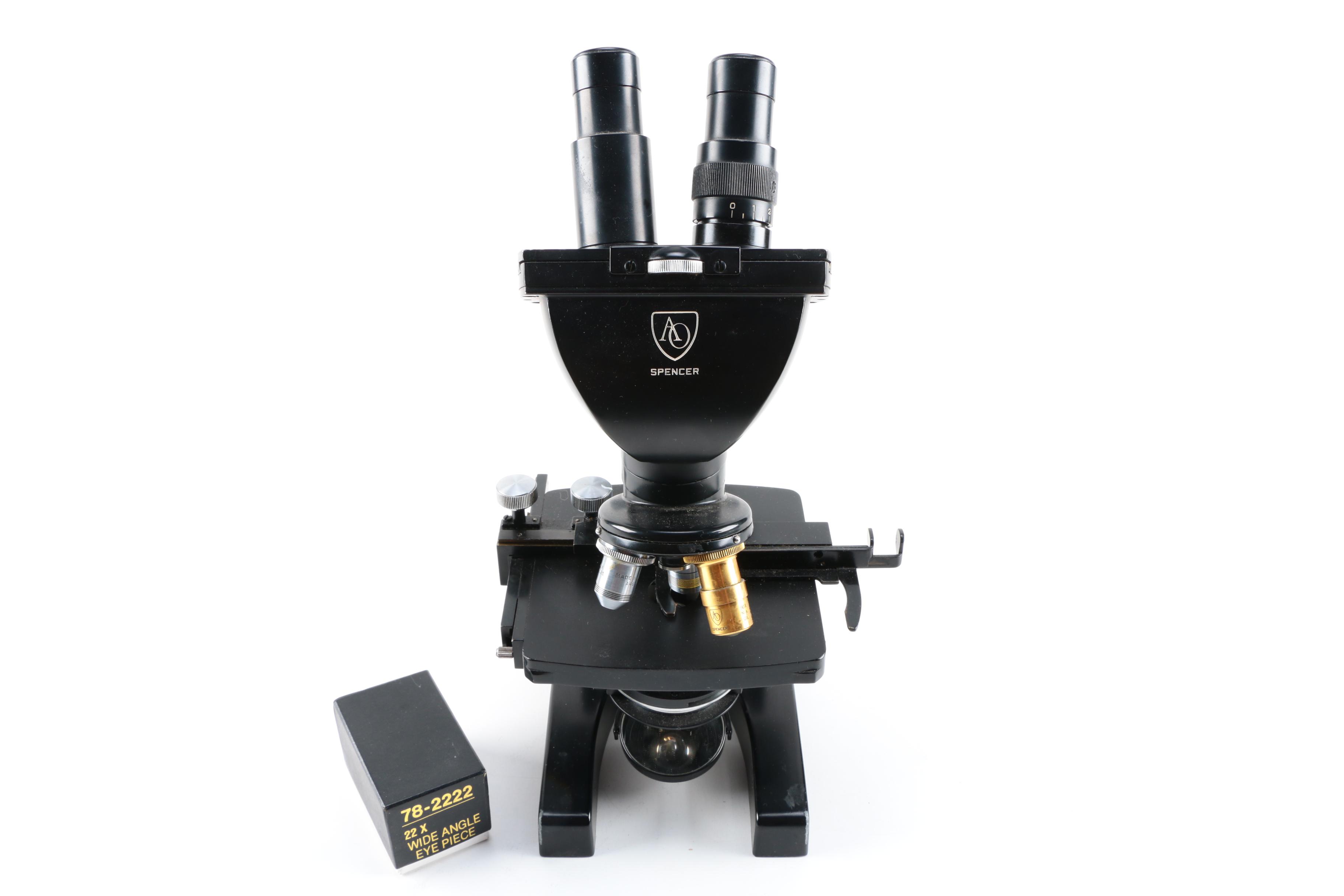AO Spencer Binocular Microscope