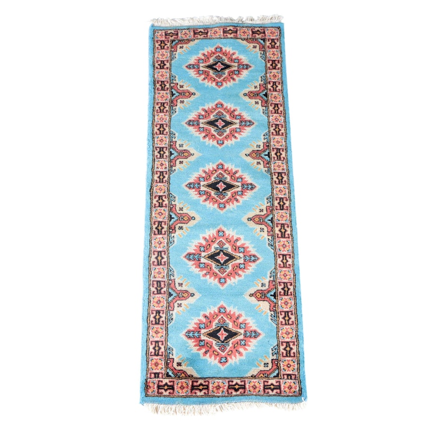 Hand-Knotted Pak-Kazak Carpet Runner