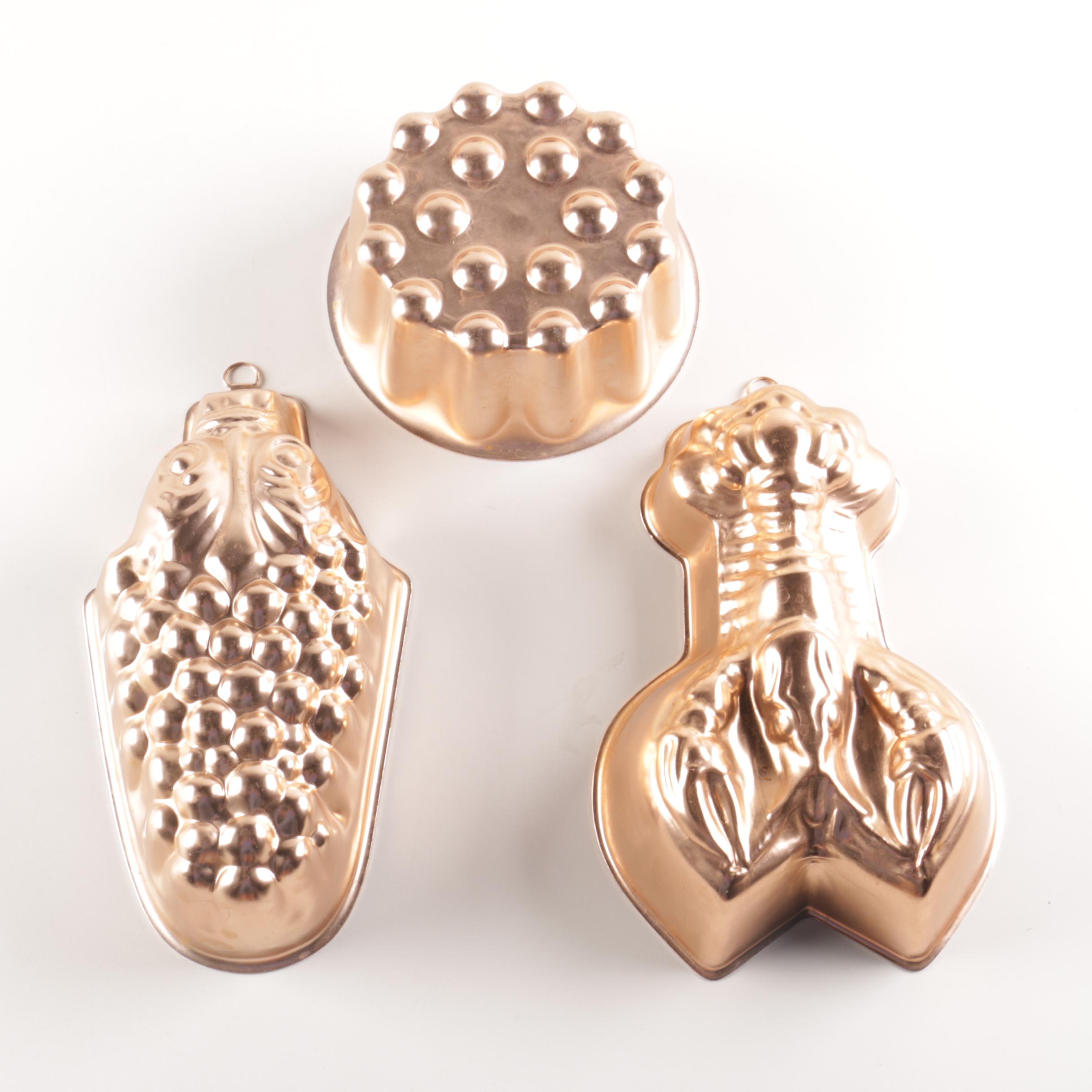 Three Copper Molds