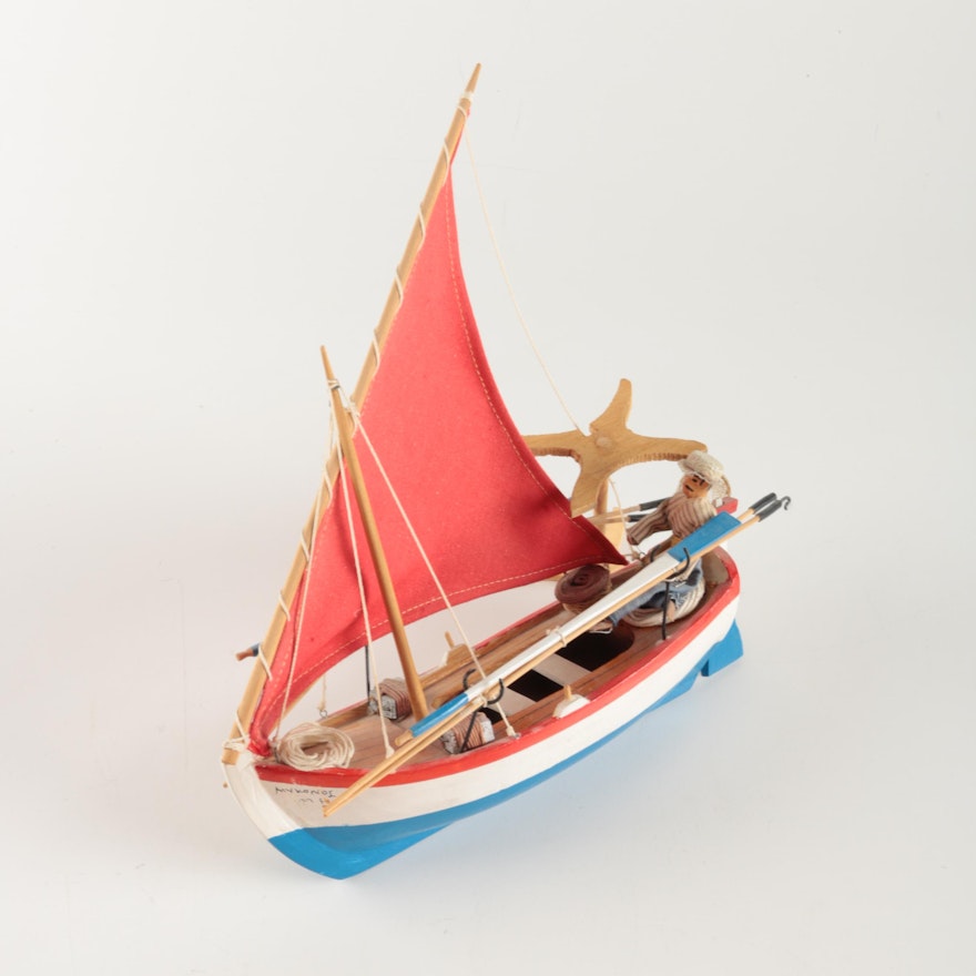 Decorative Lateen-rigged Sailboat
