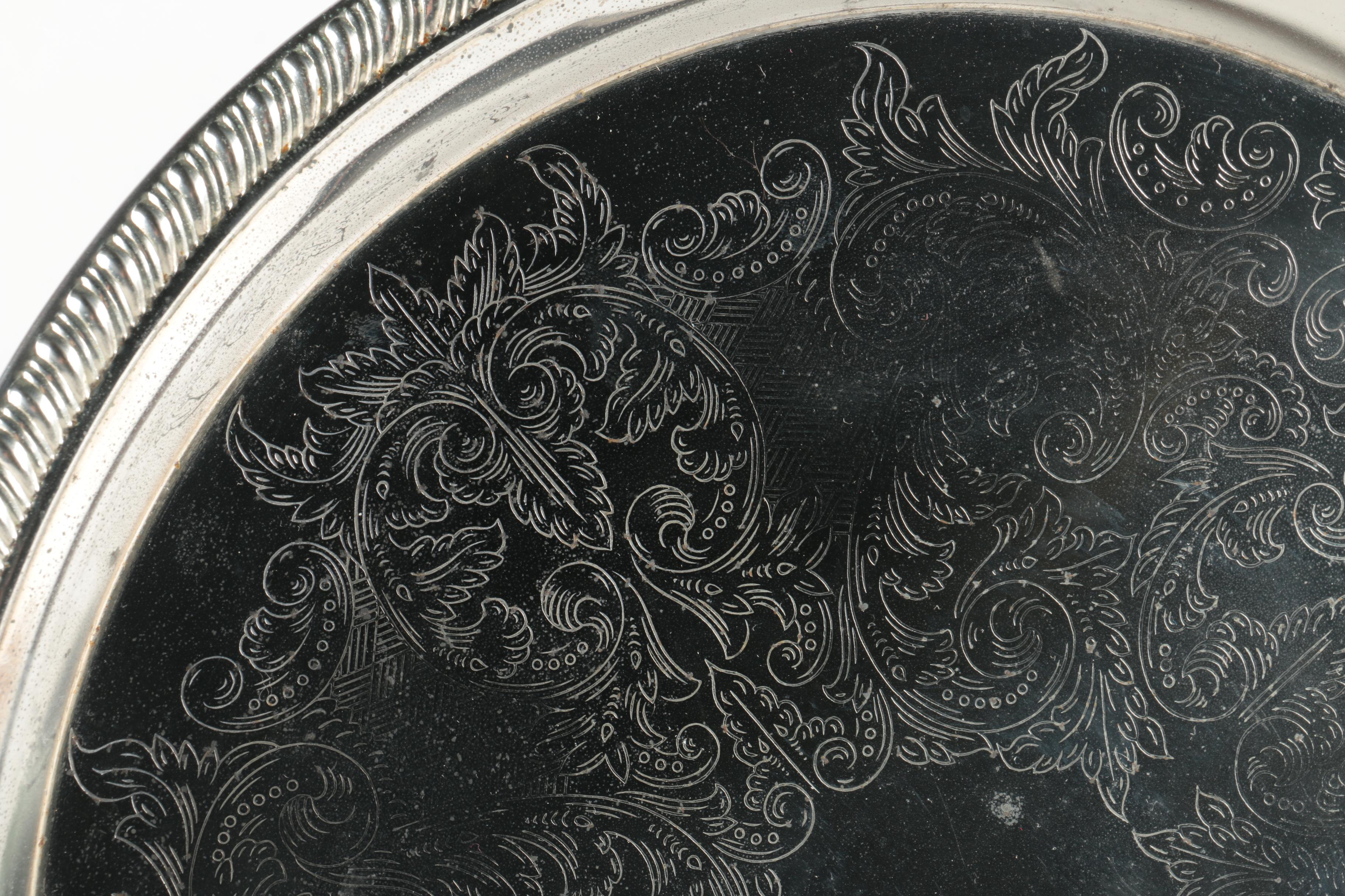 Silver Plated Trays Featuring International Silver Co.