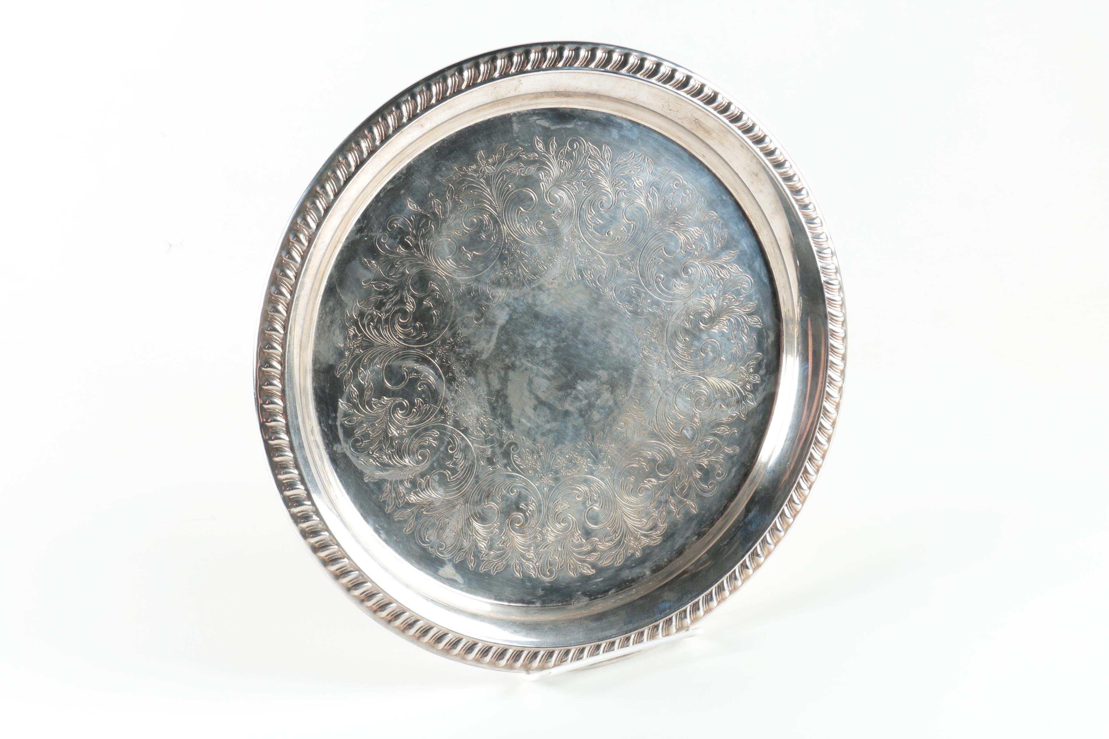 Silver Plated Trays Featuring International Silver Co.